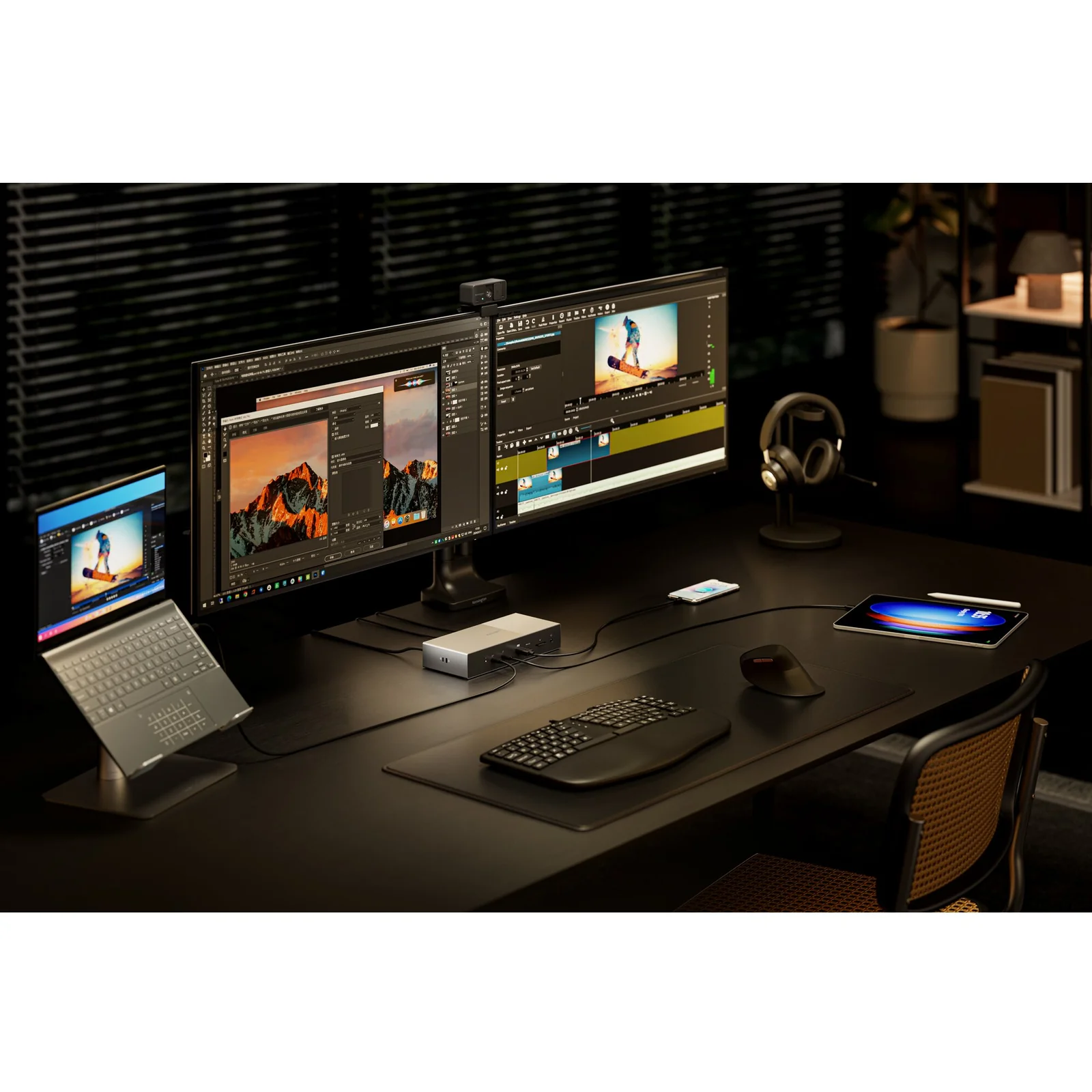 Kensington SD5000T5 EQ Station d’accueil Thunderbolt 5 avec Triple sortie vidéo 4K et alimentation PD 140 W
