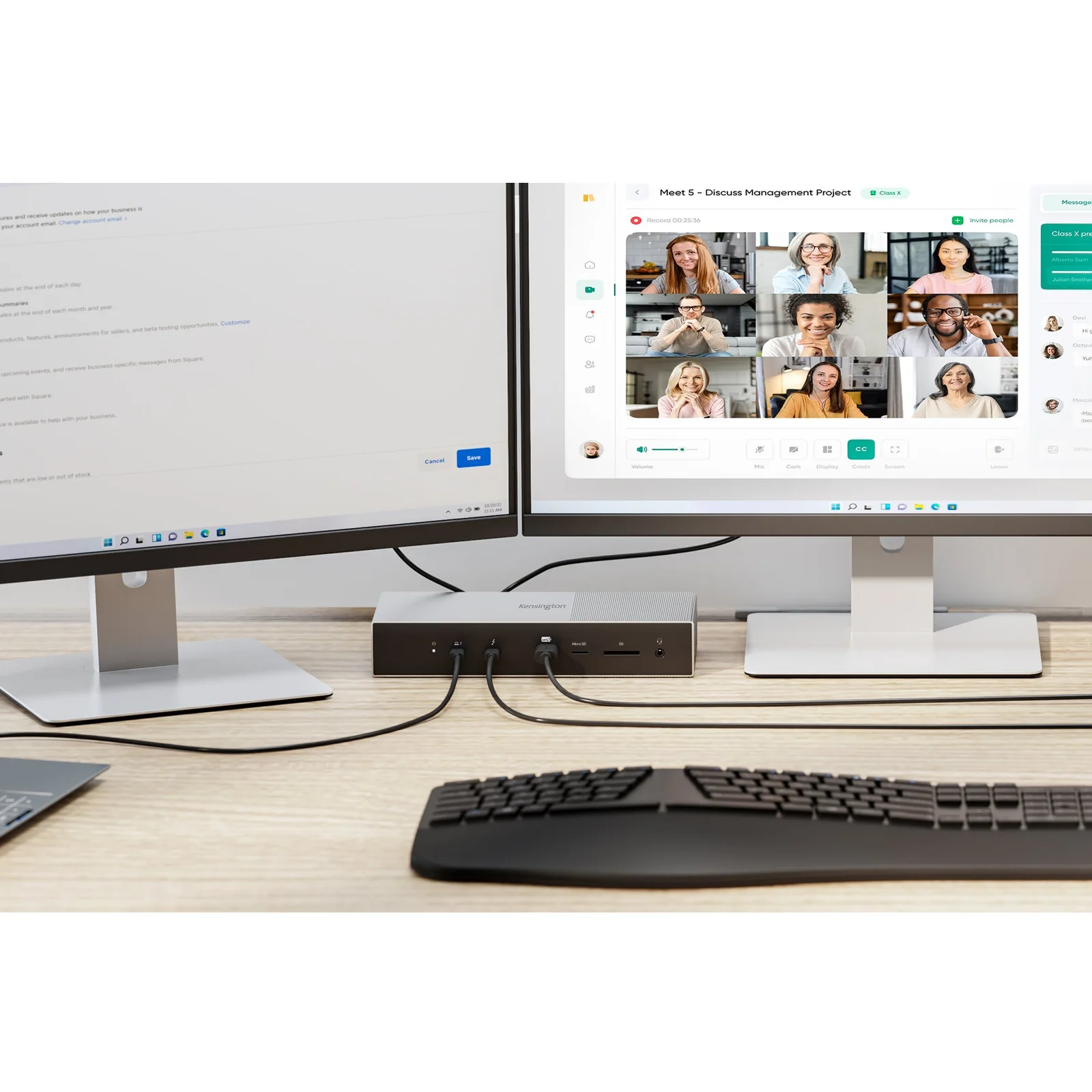 Kensington SD5000T5 EQ Station d’accueil Thunderbolt 5 avec Triple sortie vidéo 4K et alimentation PD 140 W
