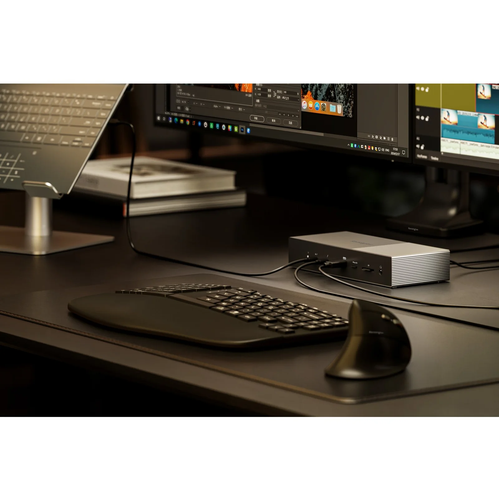 Kensington SD5000T5 EQ Station d’accueil Thunderbolt 5 avec Triple sortie vidéo 4K et alimentation PD 140 W