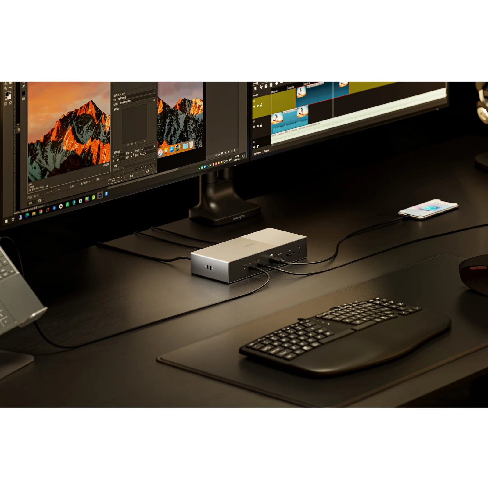 Kensington SD5000T5 EQ Station d’accueil Thunderbolt 5 avec Triple sortie vidéo 4K et alimentation PD 140 W