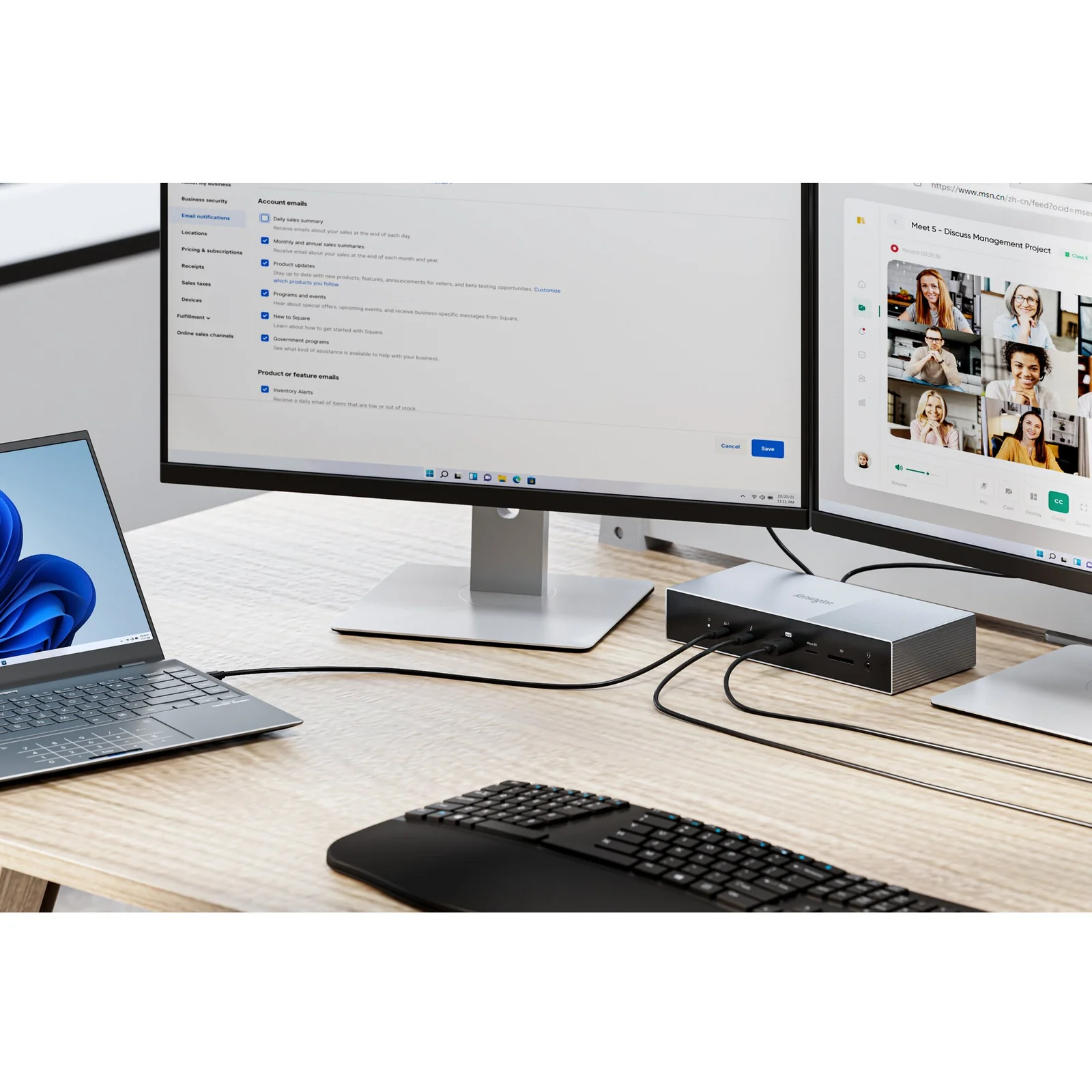 Kensington SD5000T5 EQ Station d’accueil Thunderbolt 5 avec Triple sortie vidéo 4K et alimentation PD 140 W