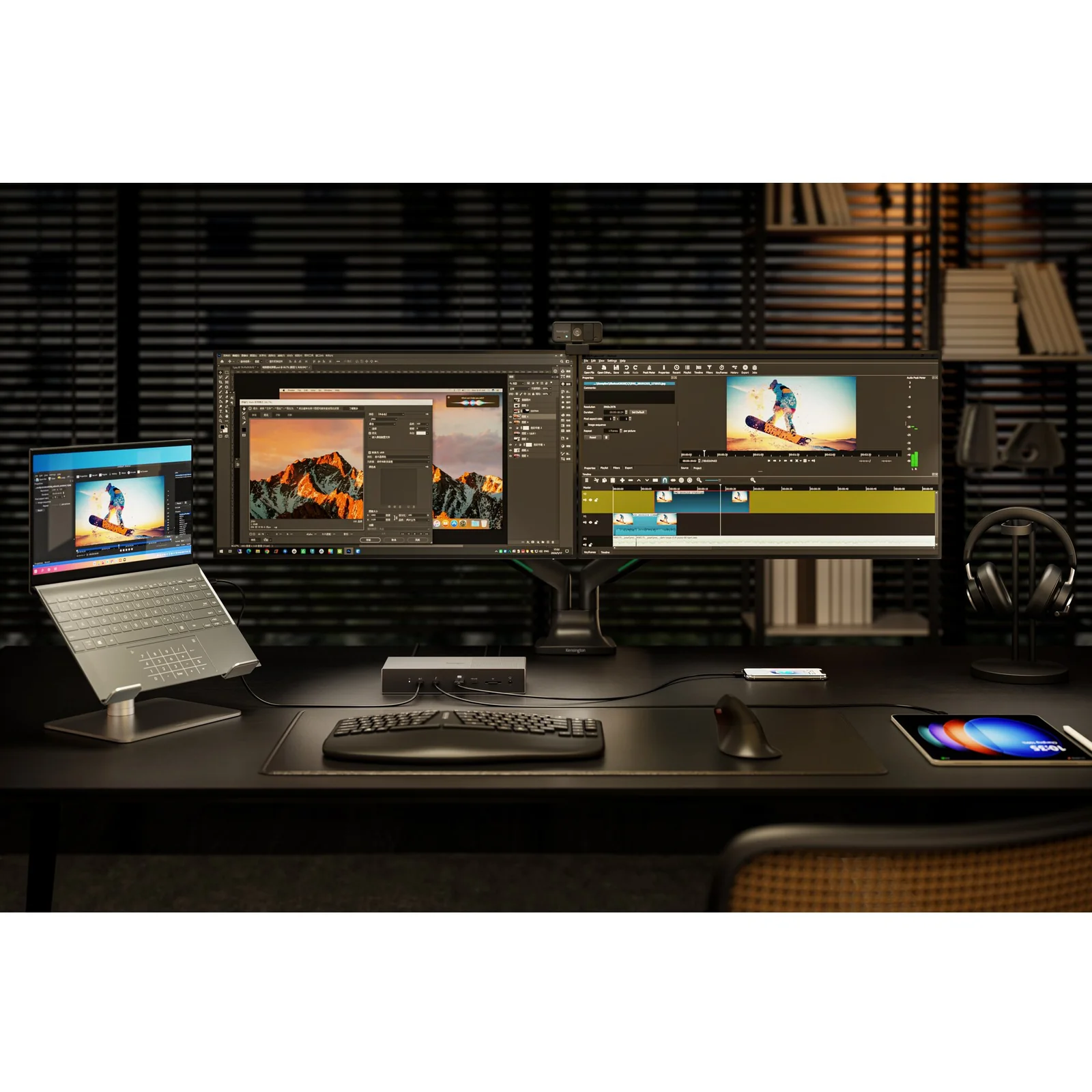 Kensington SD5000T5 EQ Station d’accueil Thunderbolt 5 avec Triple sortie vidéo 4K et alimentation PD 140 W