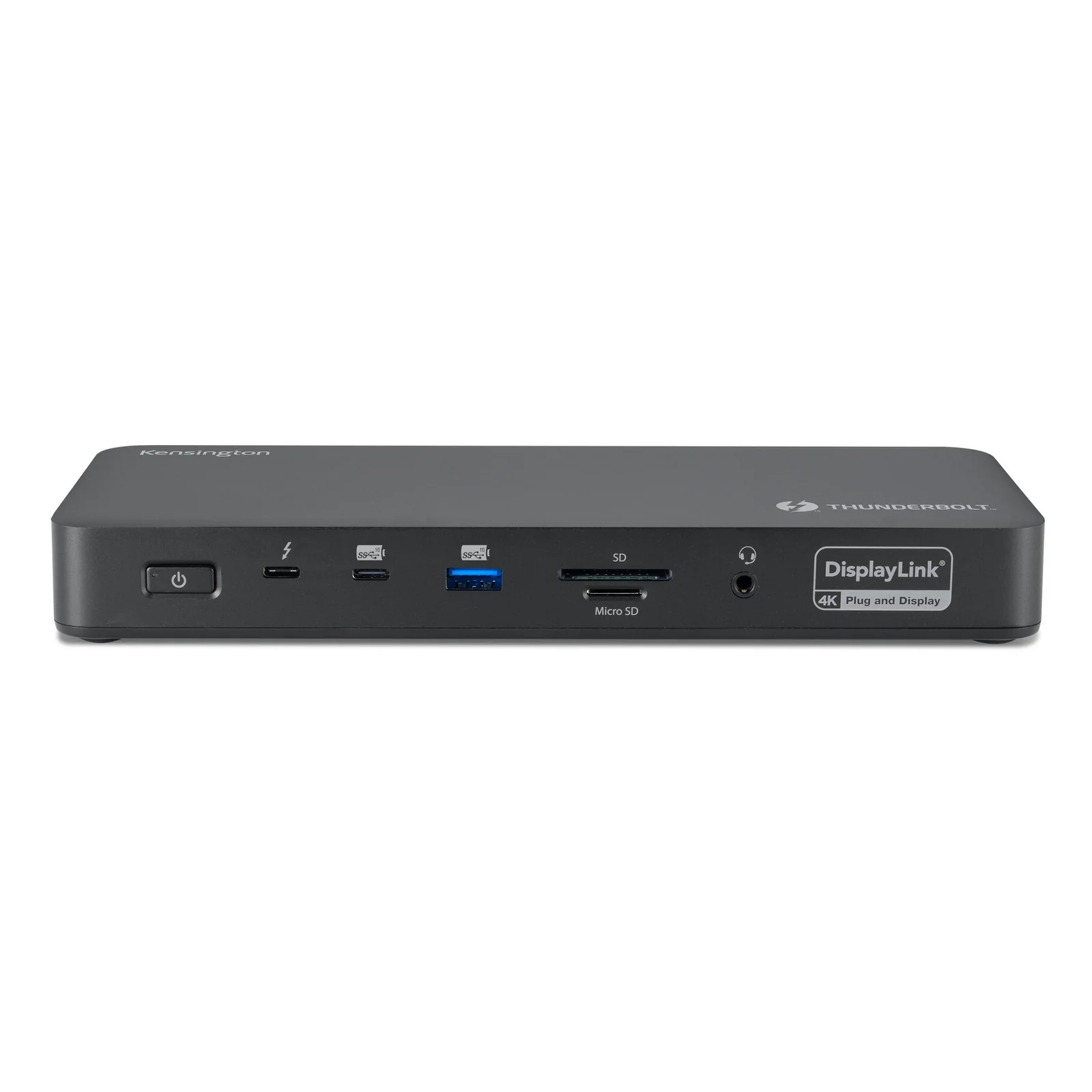 Kensington SD5920T vue de face, connecteurs HDMI, DisplayPort et badge DisplayLink visibles sur la tranche