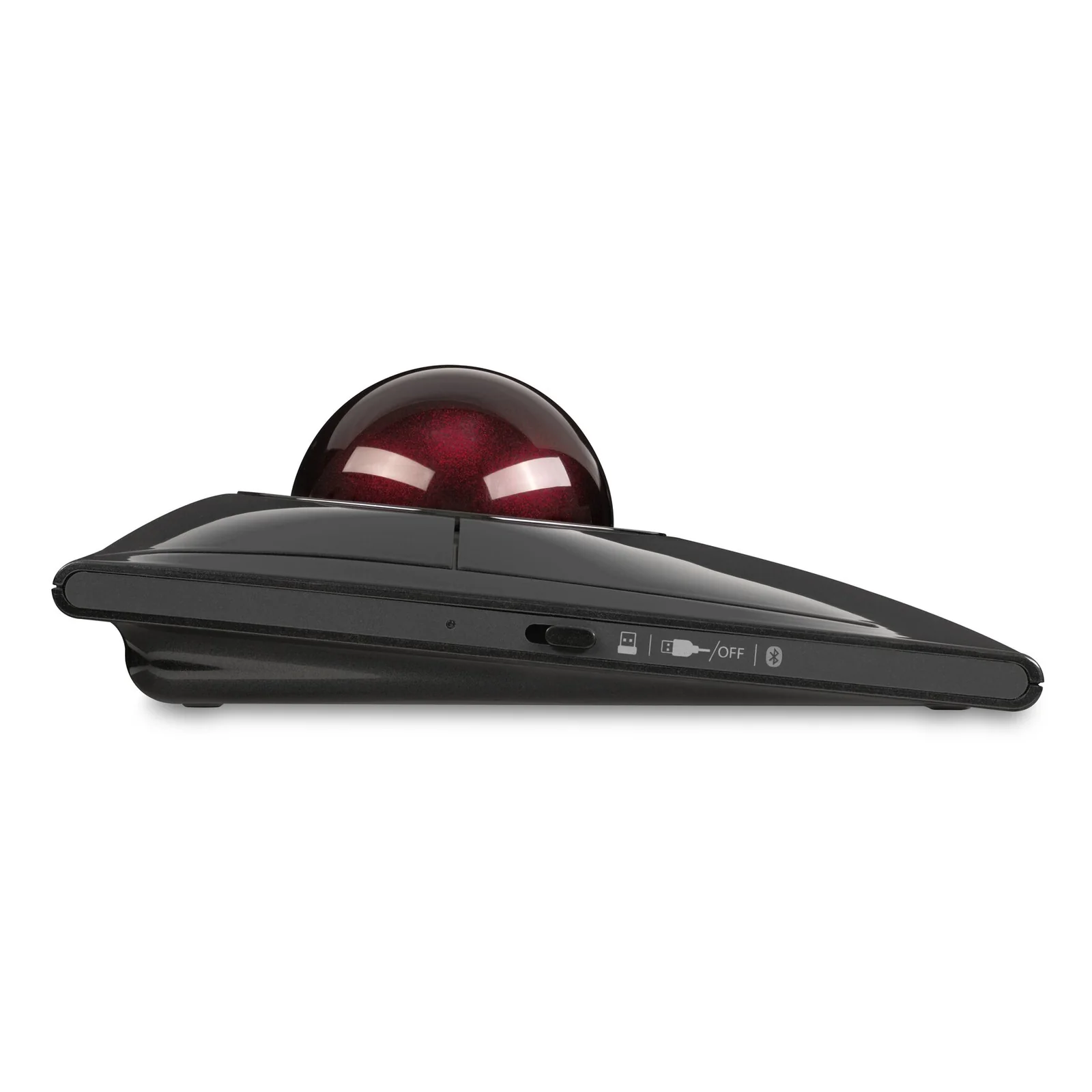 Kensington SlimBlade Pro, vue de profil latéral, silhouette plate et compacte, corps noir