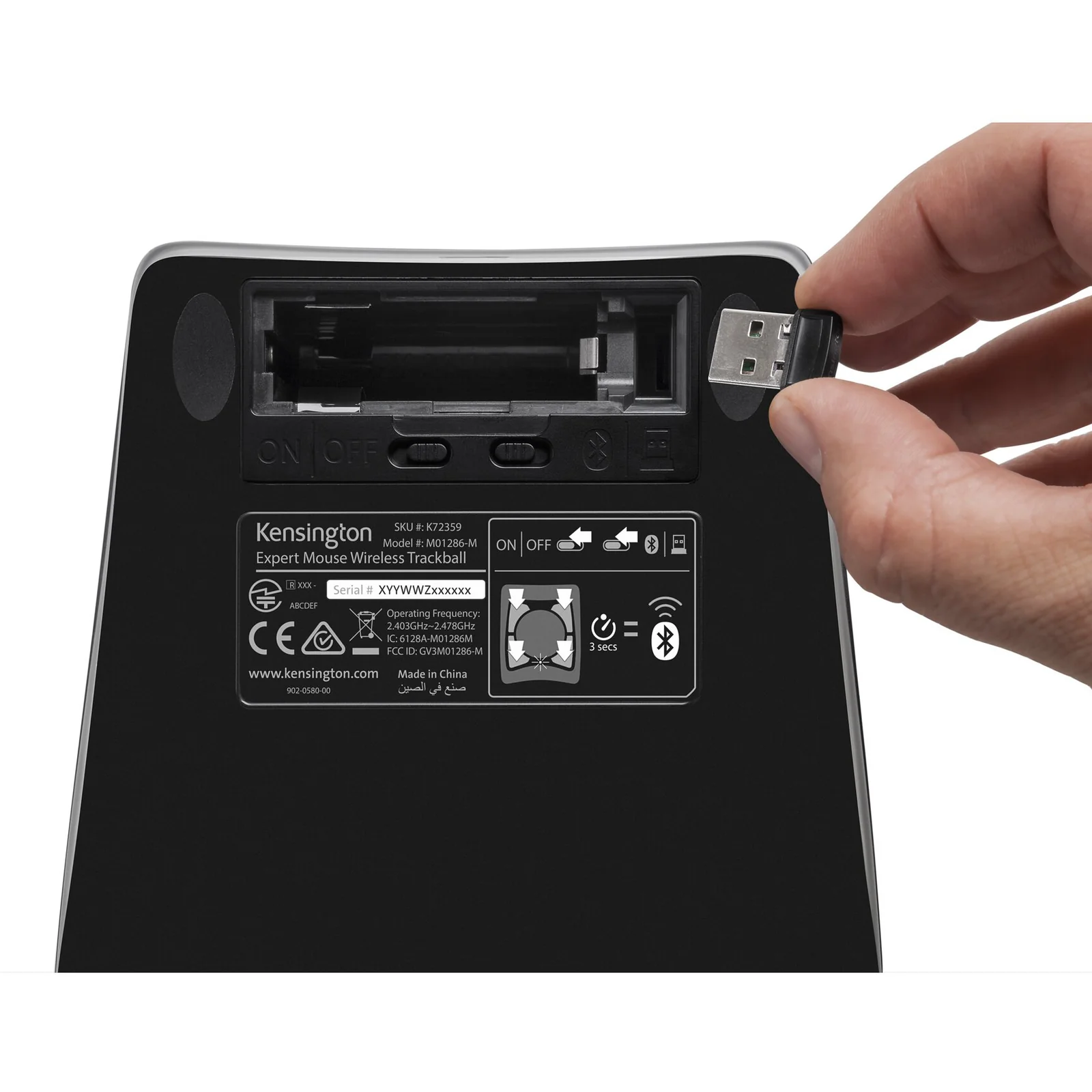 Kensington Trackball sans fil Expert Mouse