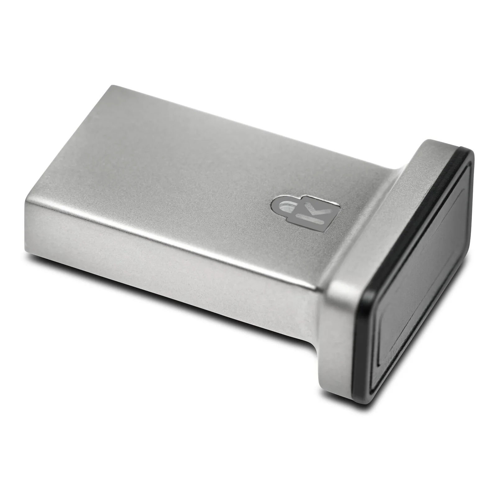 Kensington VeriMark IT K64704EU, gros plan sur capteur biométrique et logo Kensington