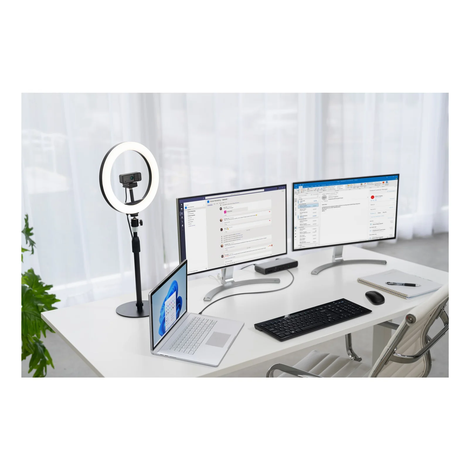 Kensington W1050 Webcam 1080p avec grand angle et mise au point fixe