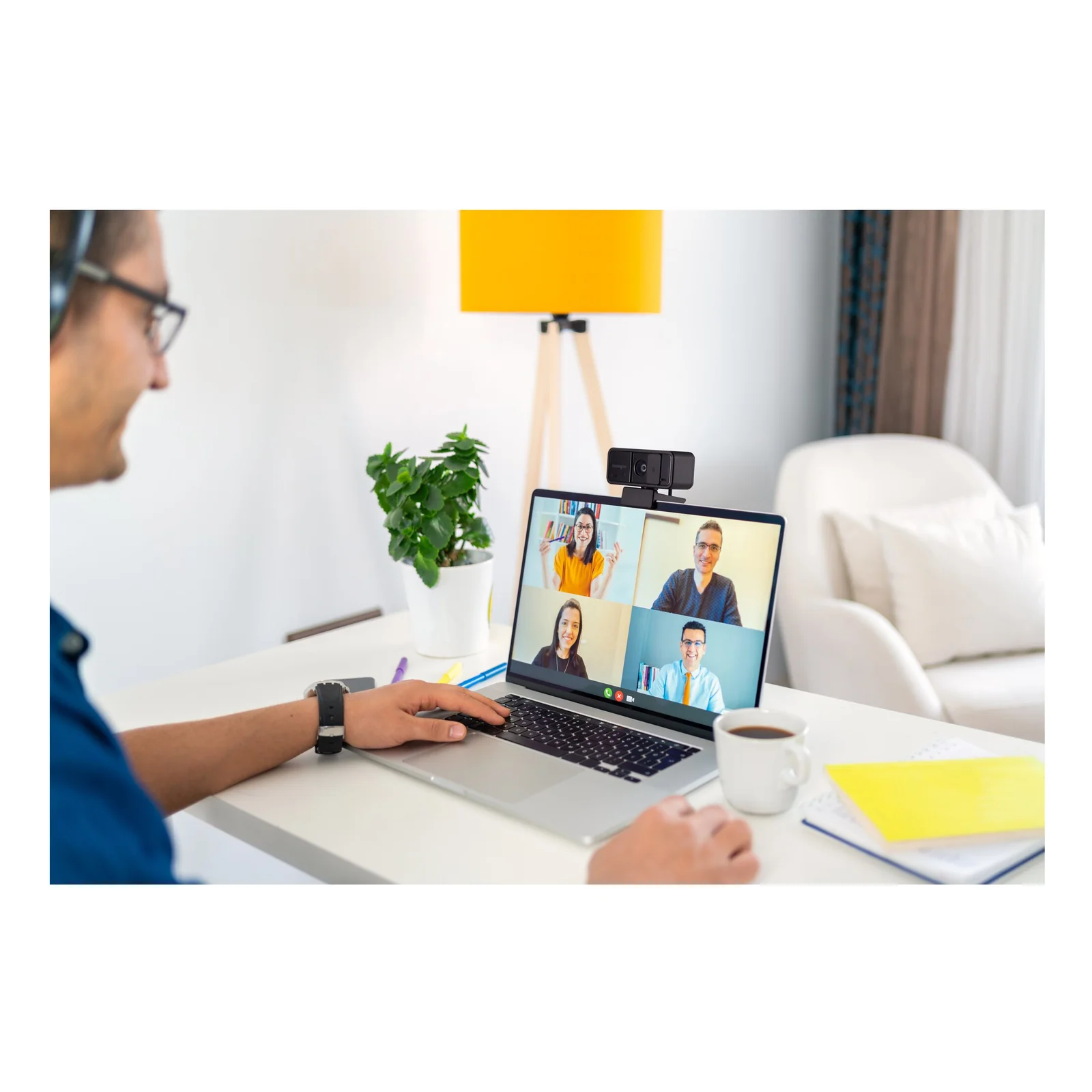 Kensington W1050 Webcam 1080p avec grand angle et mise au point fixe