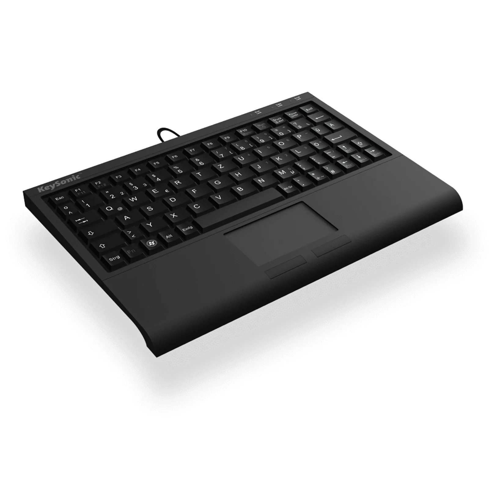 ACK-3410 (DE) clavier Bureau USB QWERTZ Allemand Noir