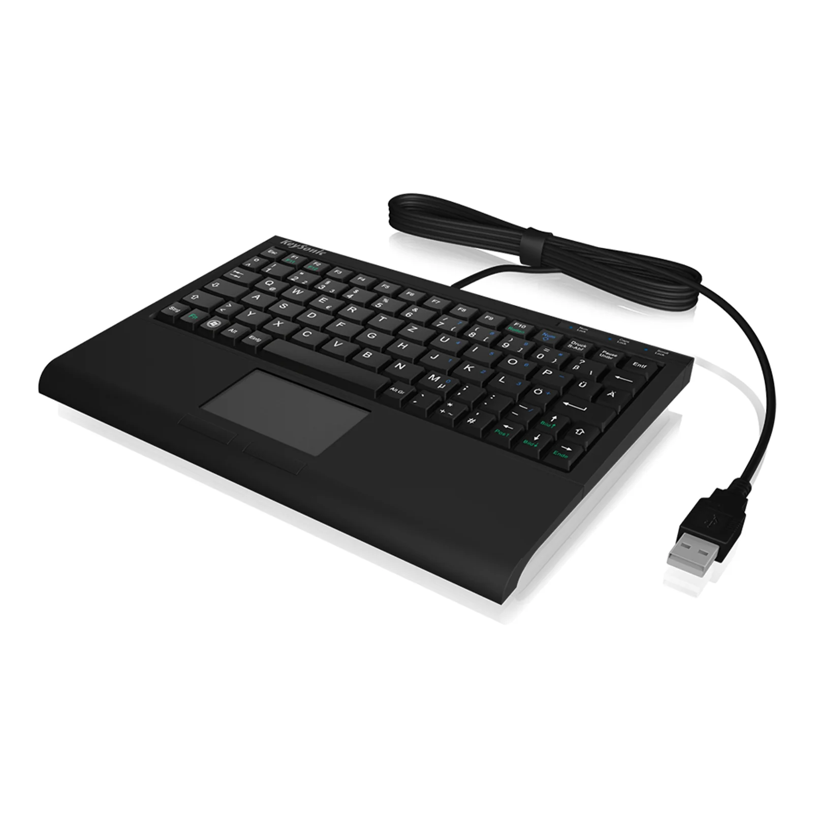 KeySonic ACK-3410 (US) clavier Bureau USB Anglais américain Noir