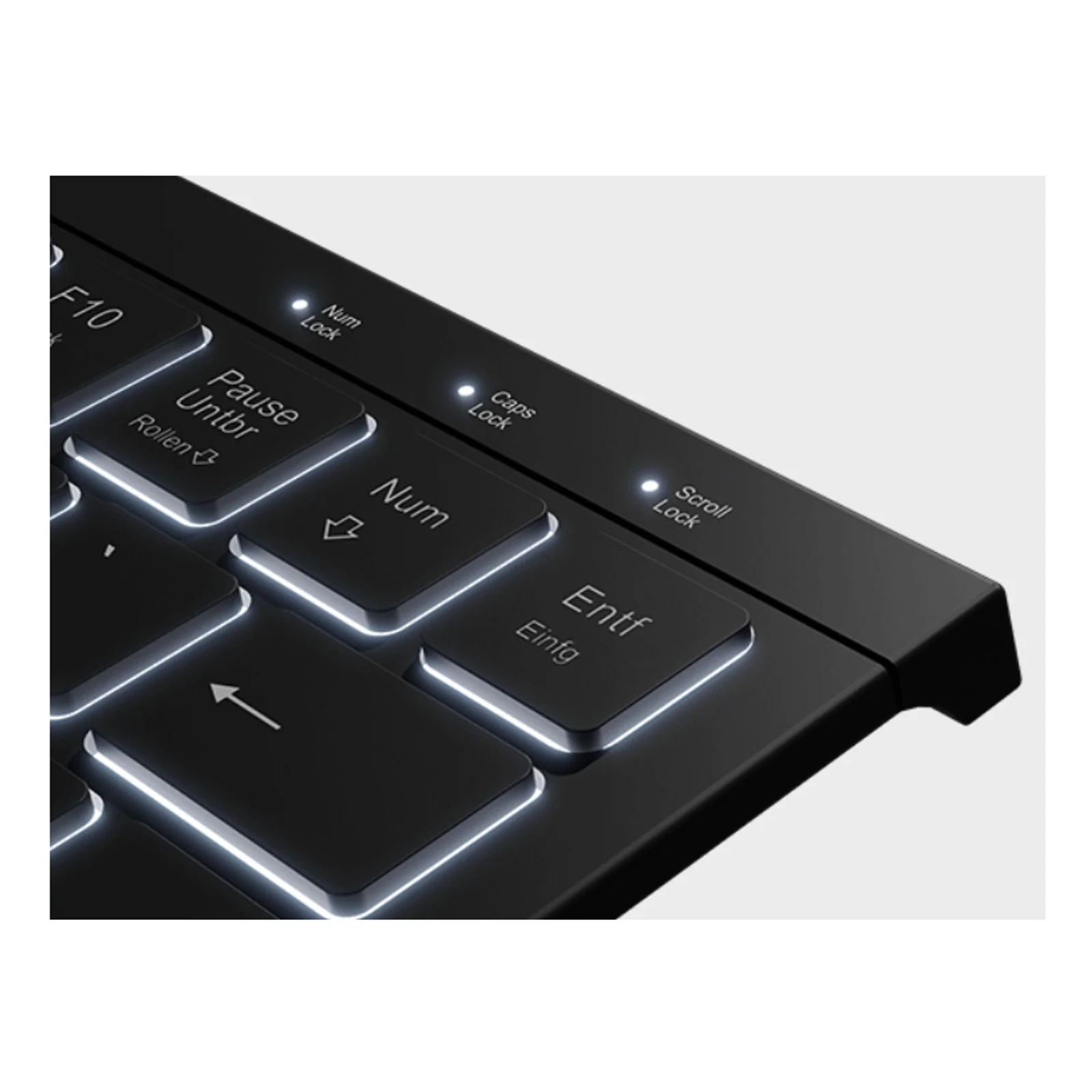 KeySonic KSK-5010ELC (DE) clavier Maison USB QWERTZ Allemand Noir