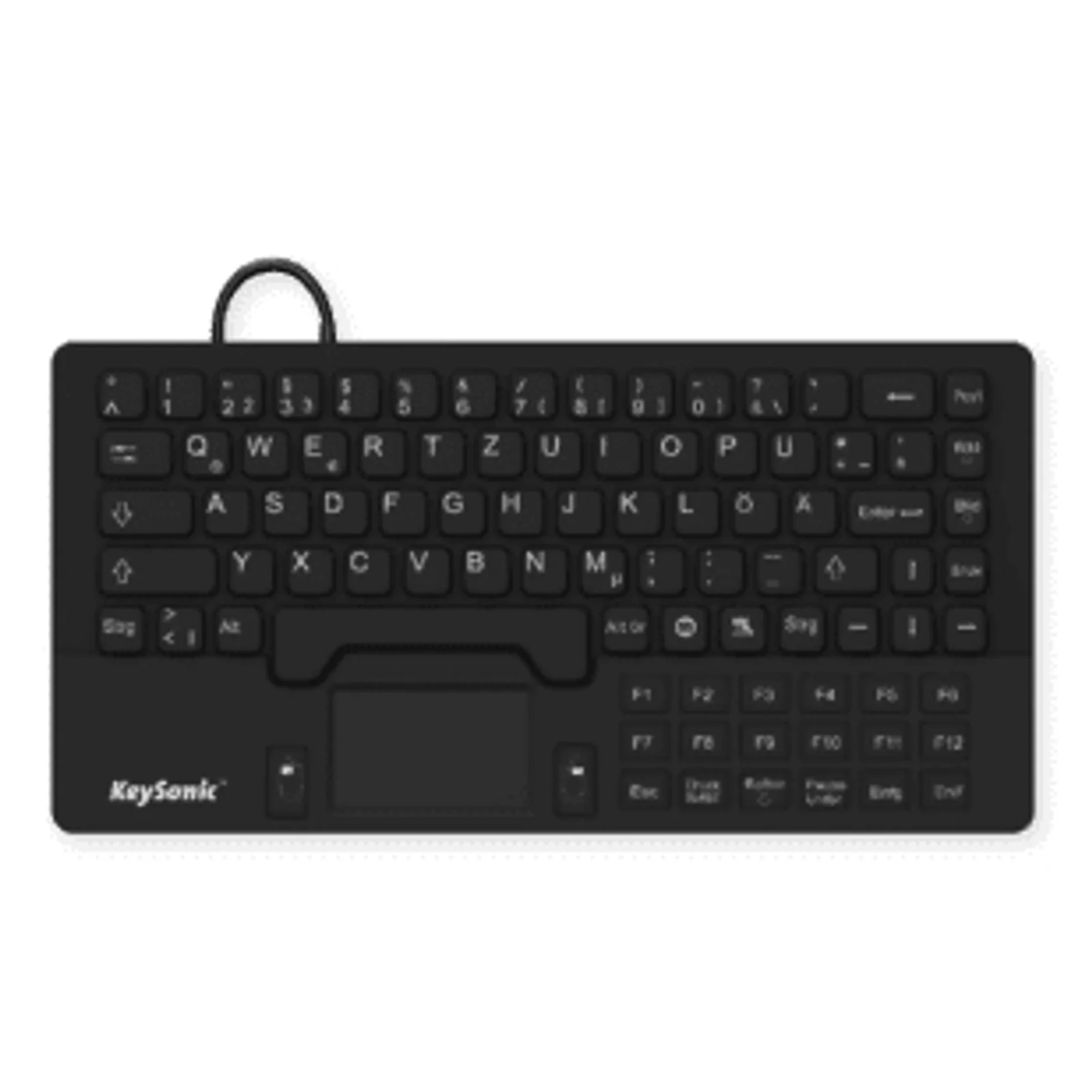 KeySonic KSK-5031IN (UK) clavier Universel USB QWERTY Anglais britannique Noir