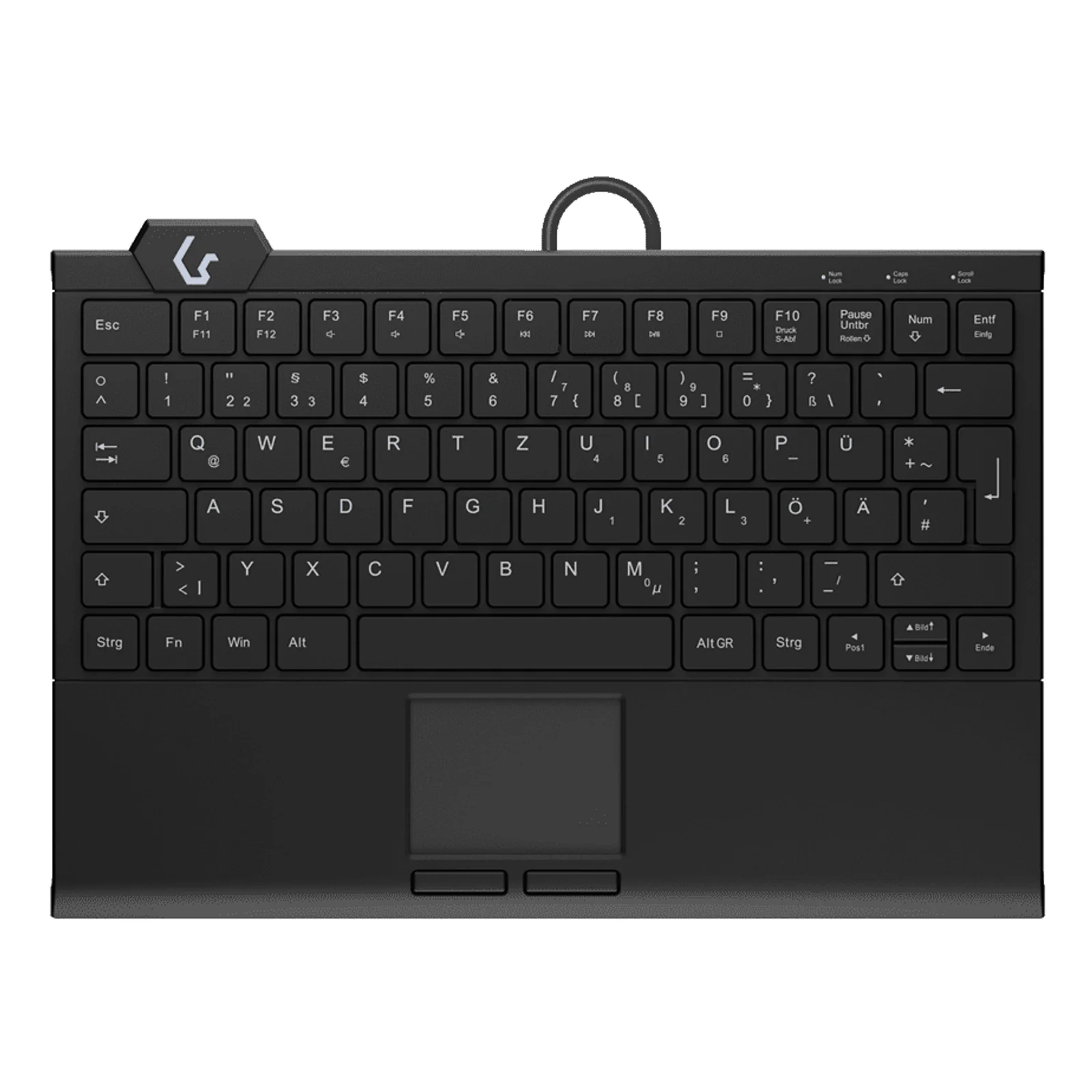KSK-5210ELU (DE) clavier Maison USB QWERTZ Allemand Noir