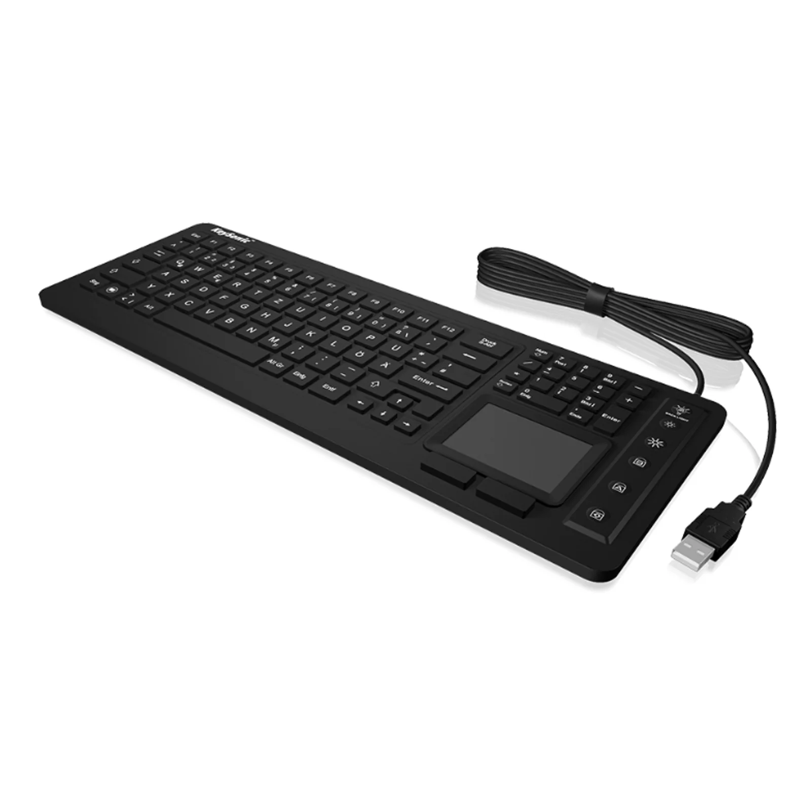 KSK-6231 INEL (DE) clavier Industriel USB QWERTZ Allemand Noir