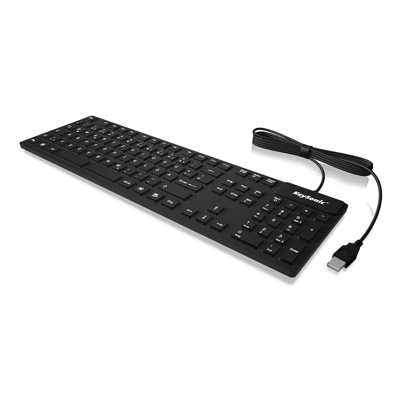 KSK-8030 IN (FR) clavier Industriel USB AZERTY Français Noir