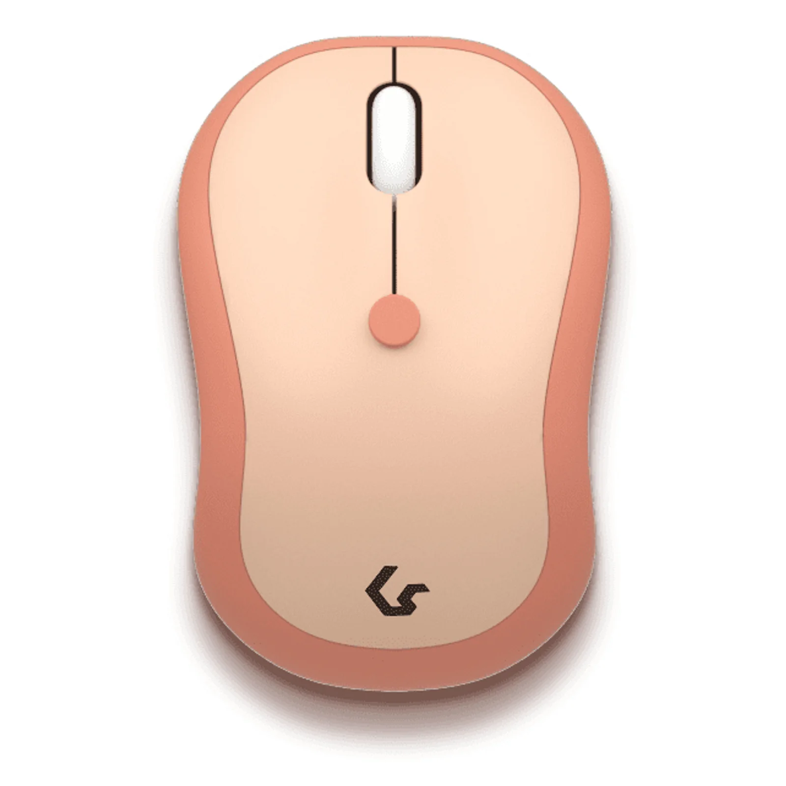 KeySonic KSKM-5200M-RF (DE) clavier Souris incluse Bureau RF sans fil QWERTZ Allemand Beige, Marron, Rose