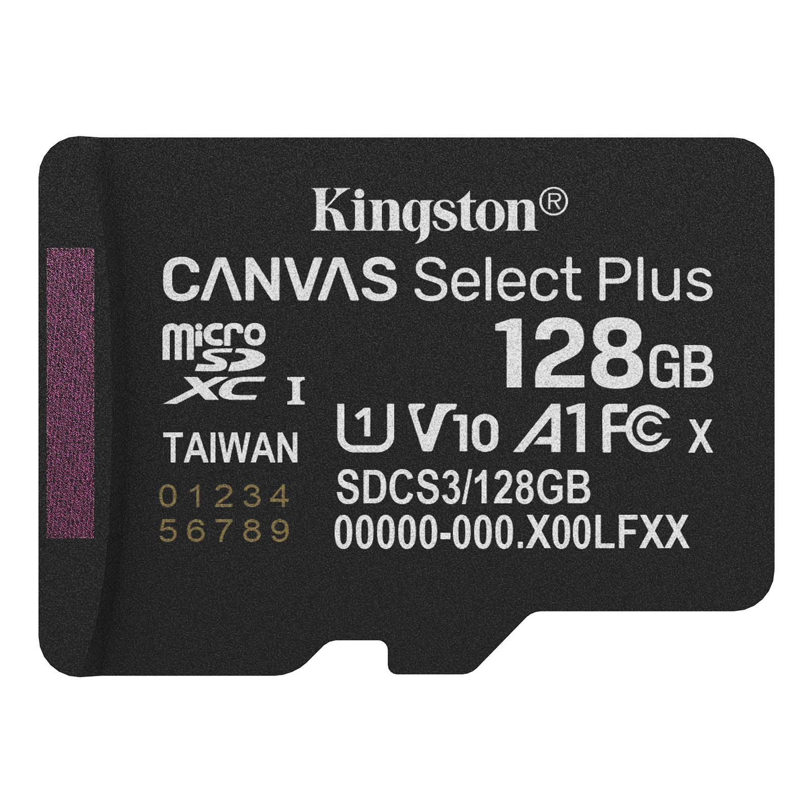 Kingston Technology 128GB microSDXC Canvas Select Plus Gen3 150MB/s A1 (Adaptateur SD inclus)
