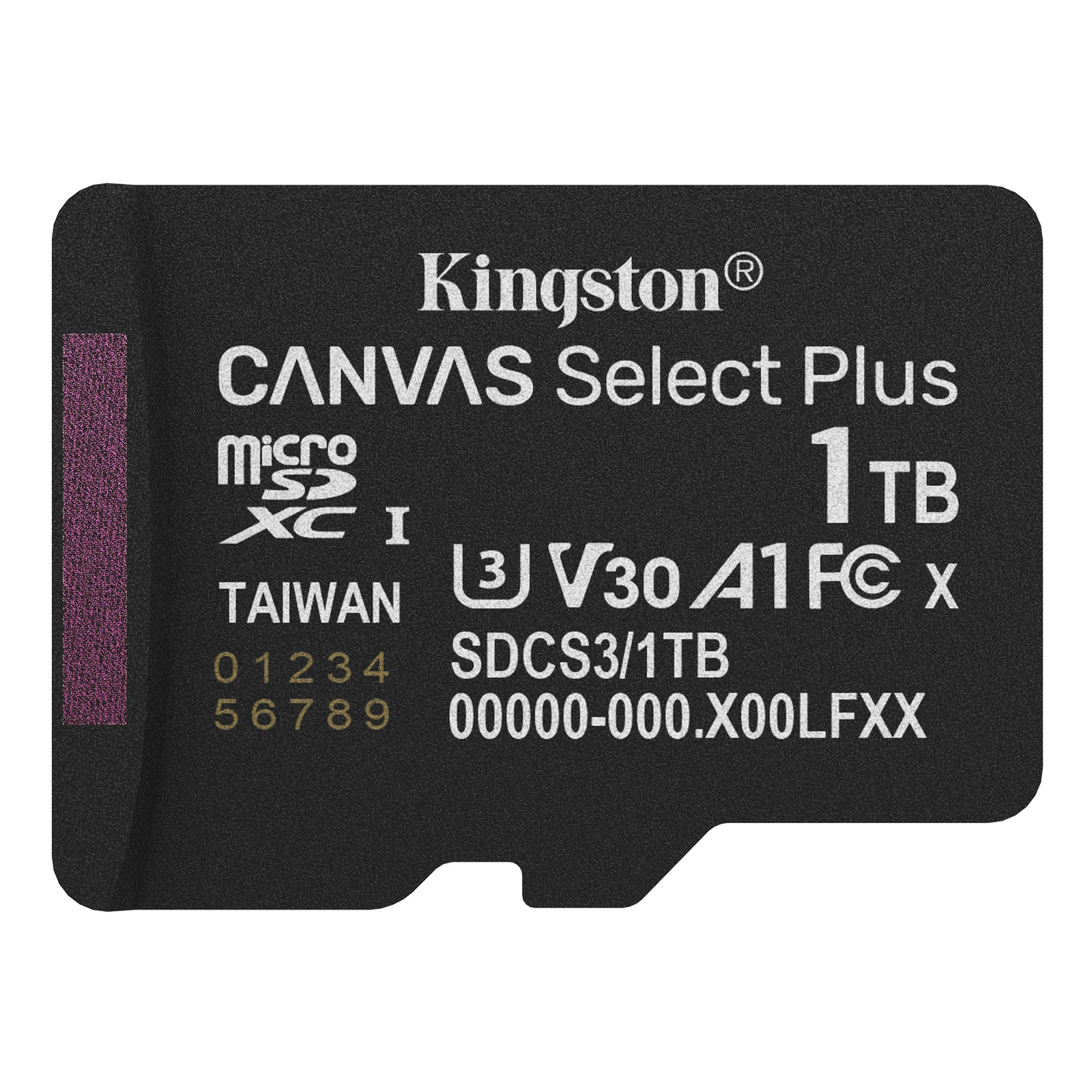 Kingston Technology 1TB microSDXC Canvas Select Plus Gen3 150MB/s A1 (Adaptateur SD inclus)