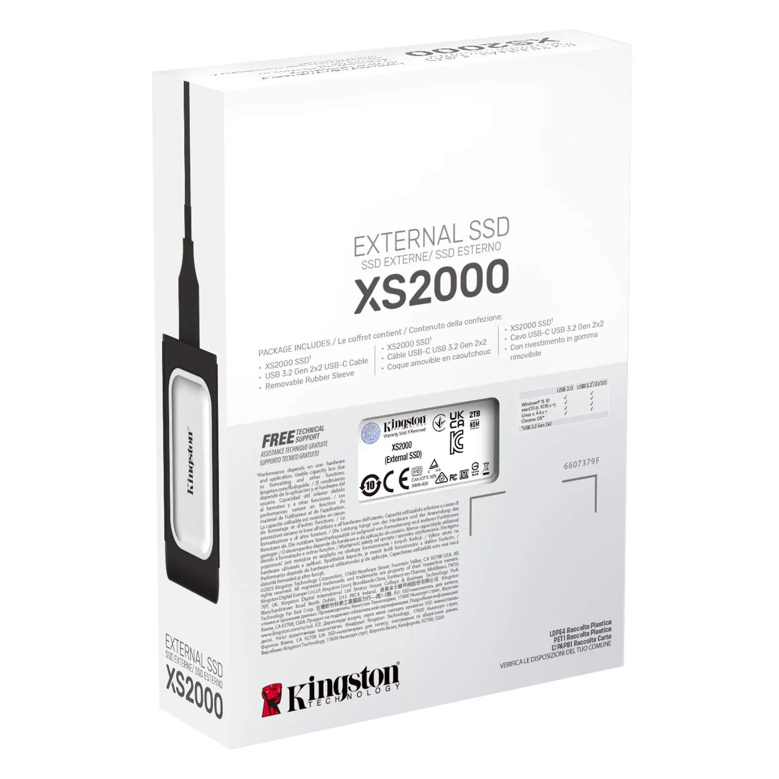 Kingston Technology 2000G SSD portable XS2000
