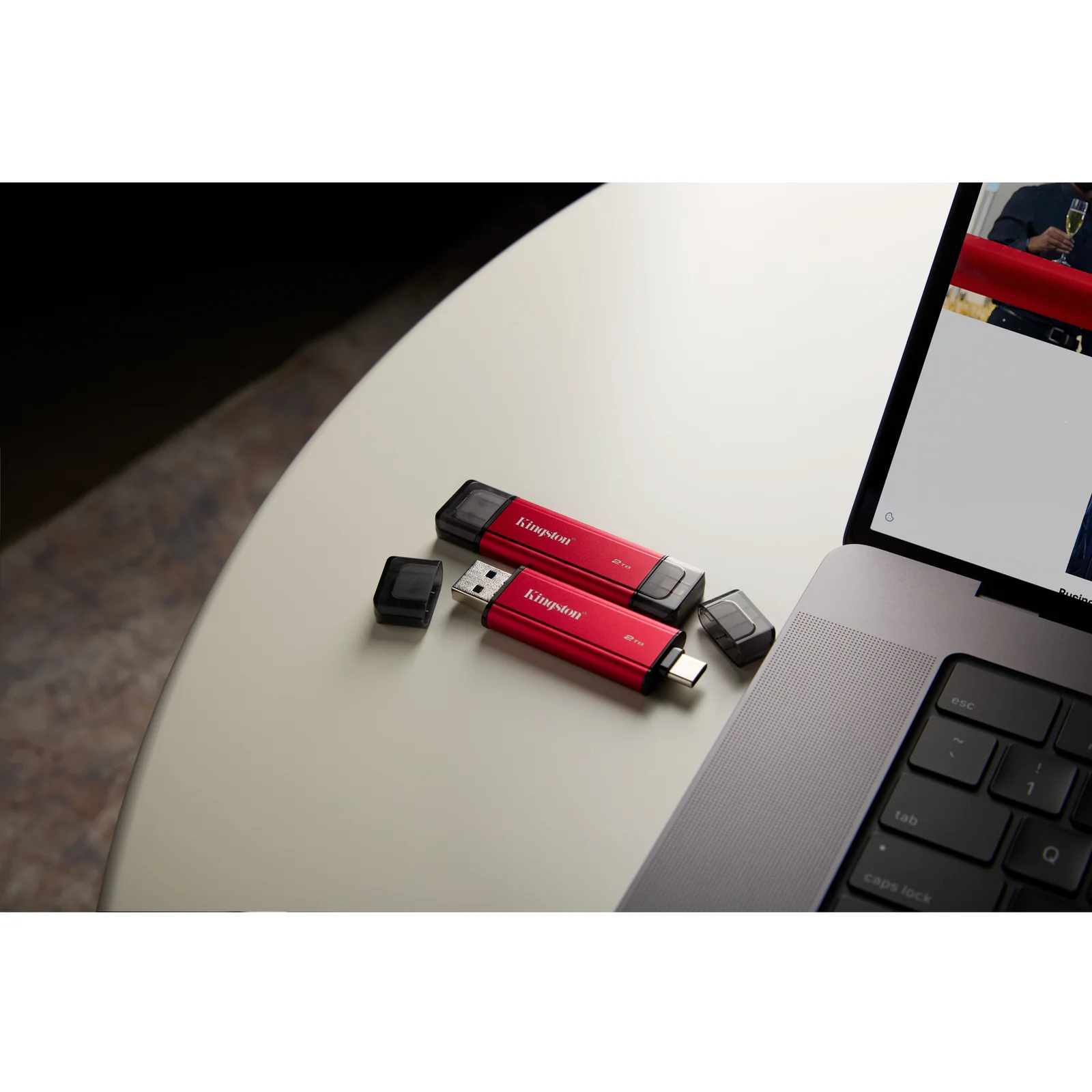 Kingston Technology 2TB Dual USB-A/C Portable SSD, Up to 1050MB/s USB 3.2 Gen 2