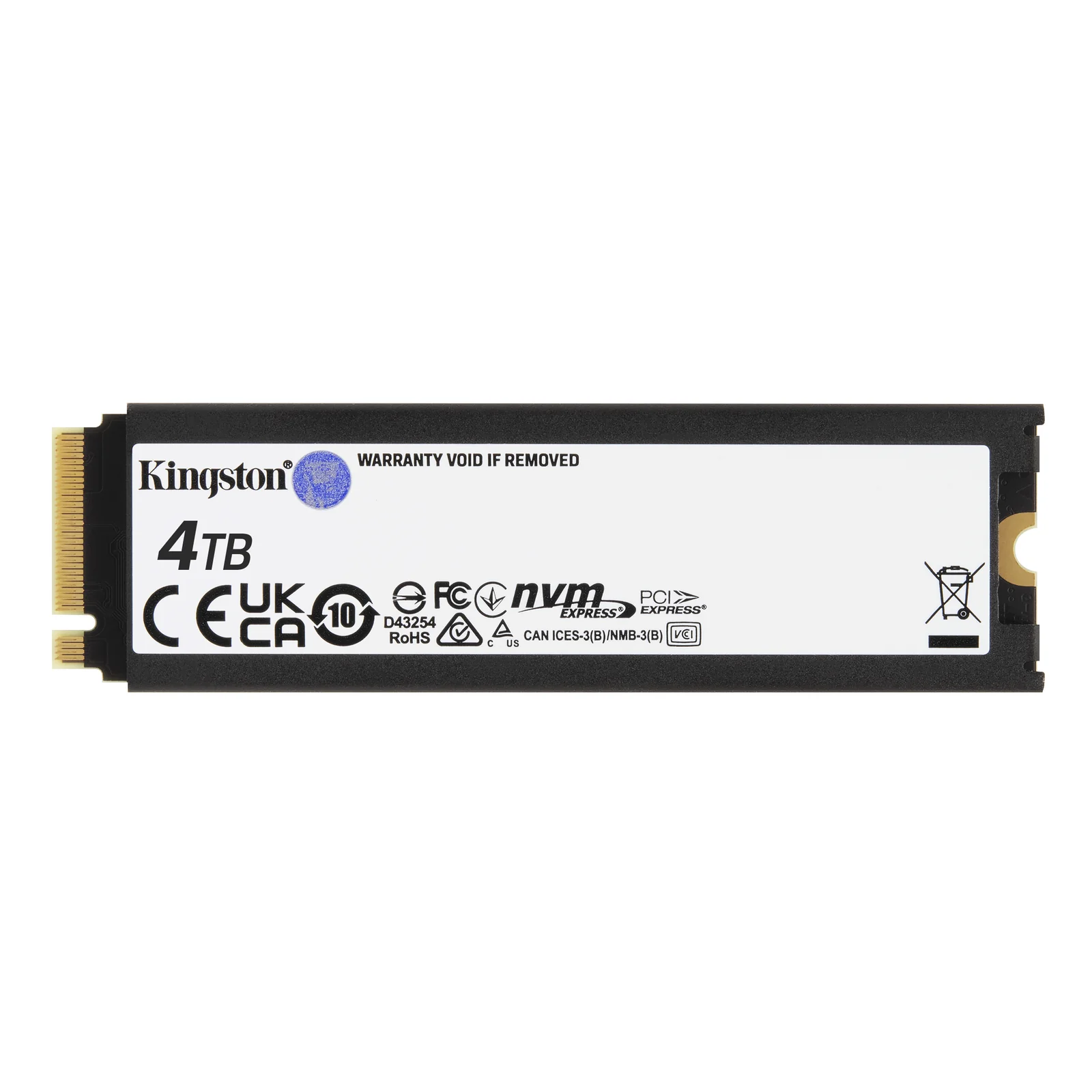 Kingston Technology 4000G RENEGADE PCIe 4.0 NVMe SSD W/ Radiateur de dissipation thermique