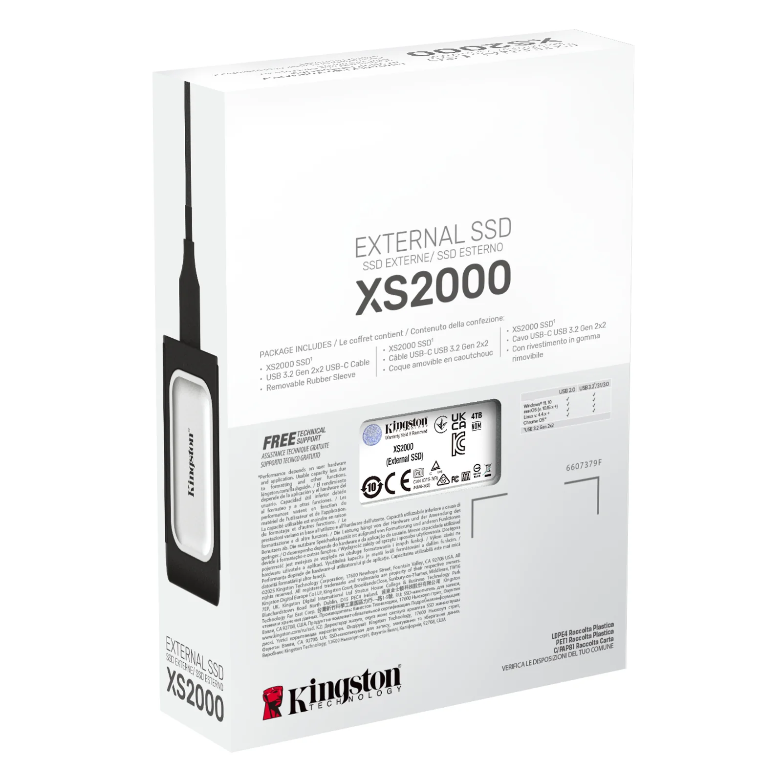 Kingston Technology 4000G SSD portable XS2000