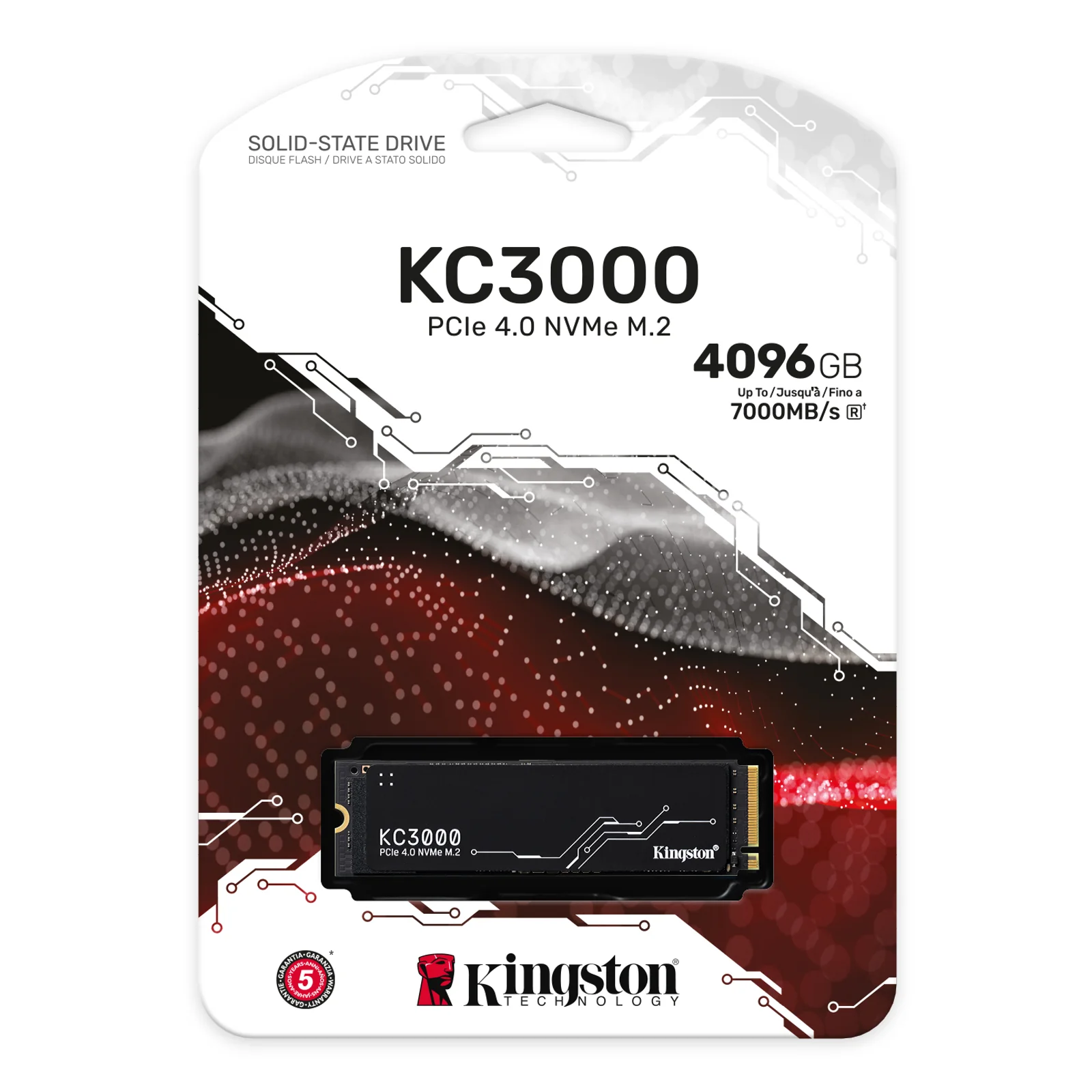 Kingston Technology 4096G KC3000 M.2 2280 NVMe SSD