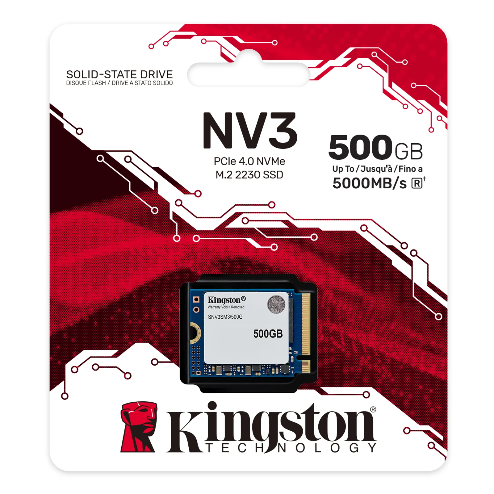 Kingston Technology 500G NV3 M.2 2230 NVMe SSD