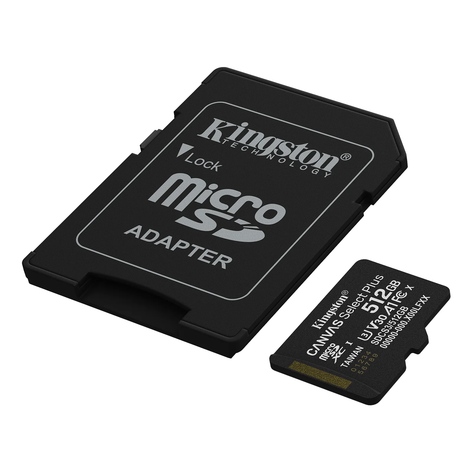 Kingston Technology 512GB microSDXC Canvas Select Plus Gen3 150MB/s A1 (Adaptateur SD inclus)