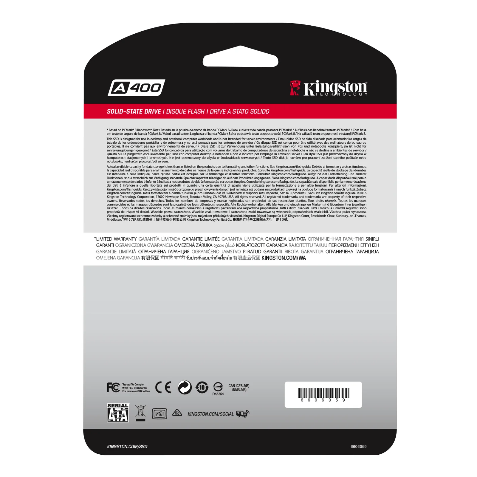 Kingston Technology A400 240 Go 2.5" Série ATA III TLC