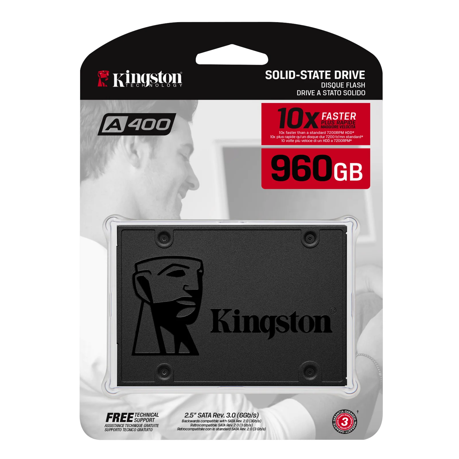 Kingston Technology A400 960 Go 2.5" Série ATA III TLC