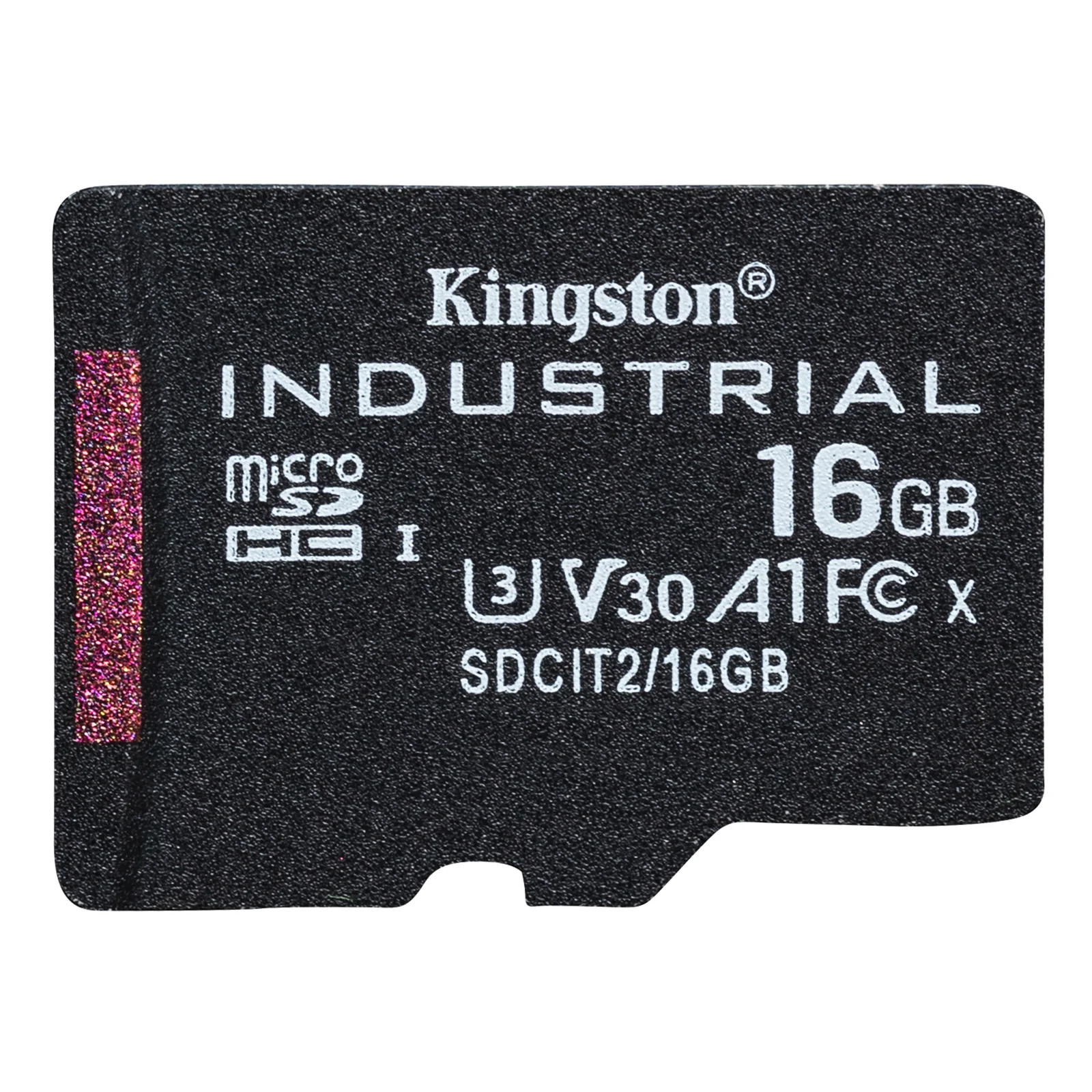 Kingston Technology Carte 16GB microSDHC Industrielle C10 A1 pSLC + adaptateur SD