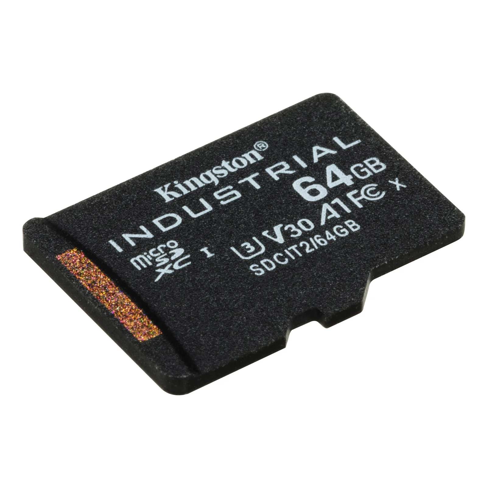 Kingston Technology Carte 64GB microSDXC Industrielle C10 A1 pSLC emballage individuel sans adaptateur