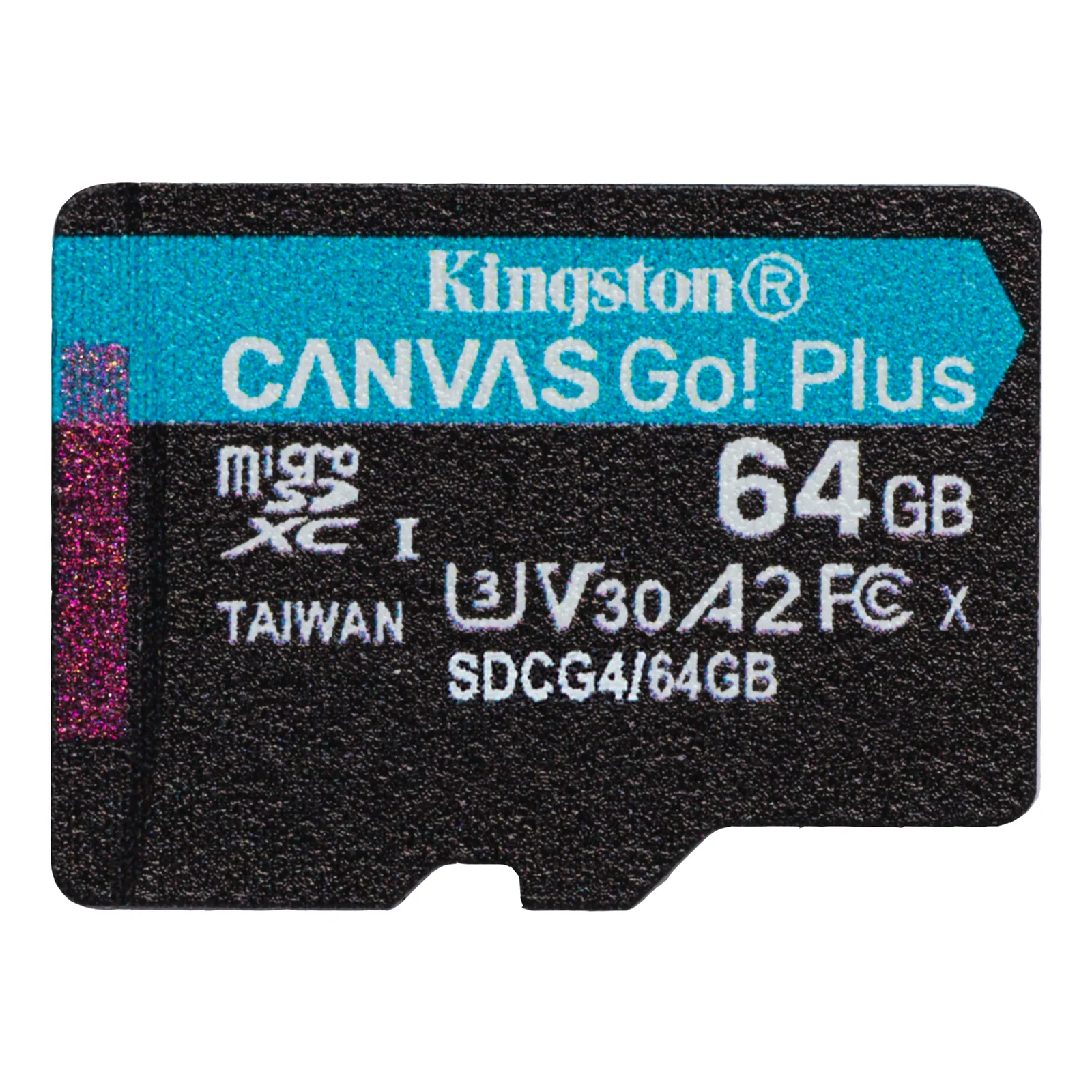Technology Carte microSDXC Canvas Go Plus Gen4 200R A2 U3 de 64 Go, pack unique sans ADP