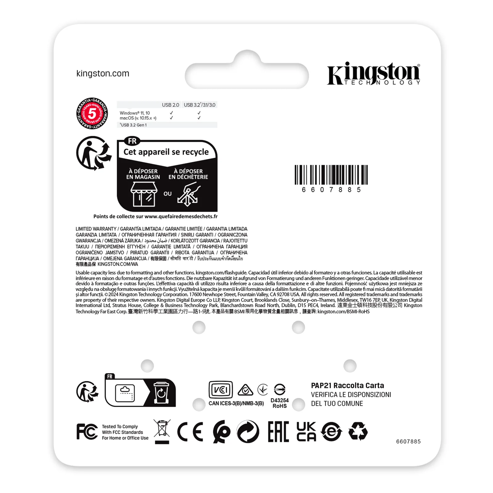 Kingston Technology DataTraveler 128 Go SE9 G3 - Nickel foncé