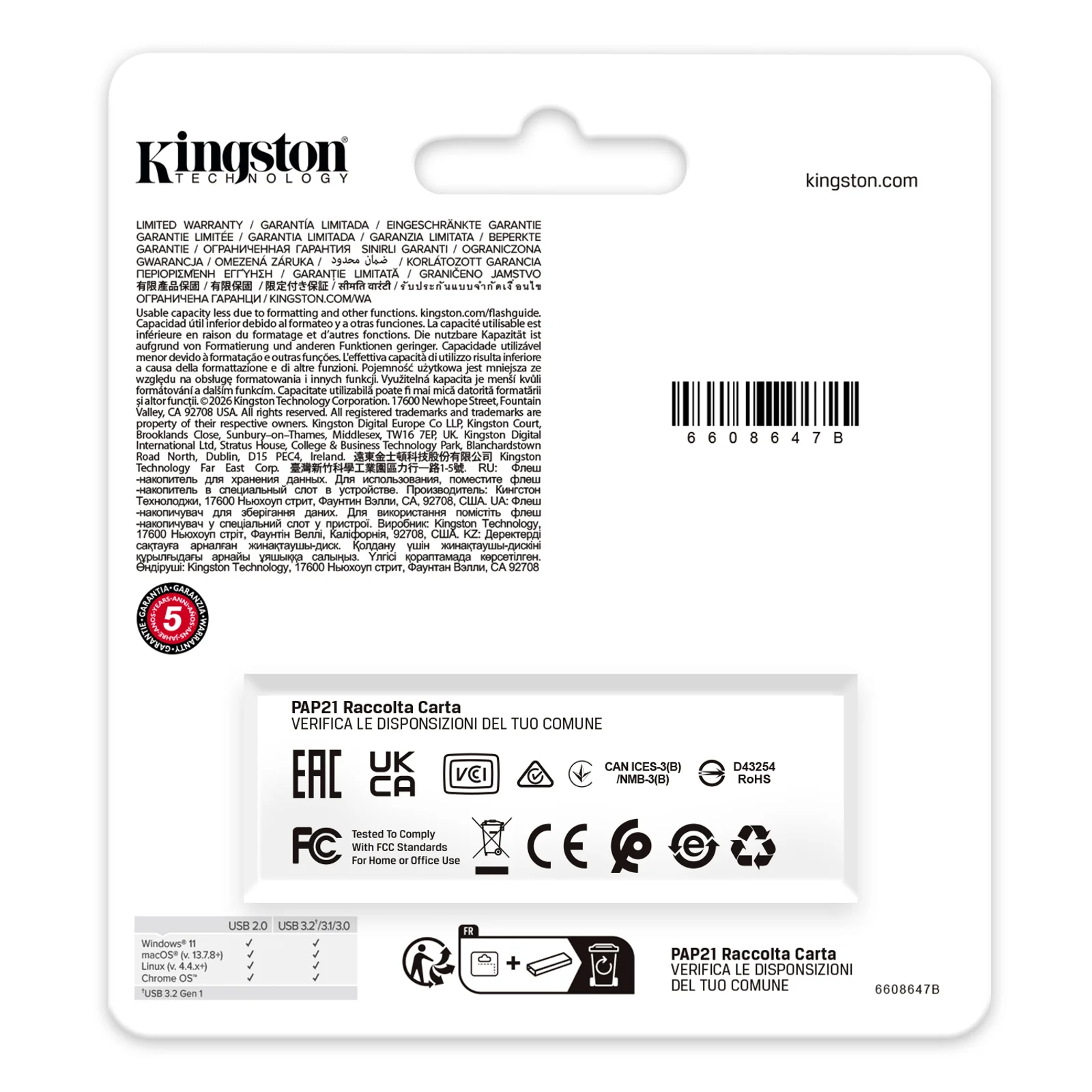 Kingston Technology DataTraveler 256Go Stockage portable USB 3.2 Gen 1 Exodia Noir + Vert