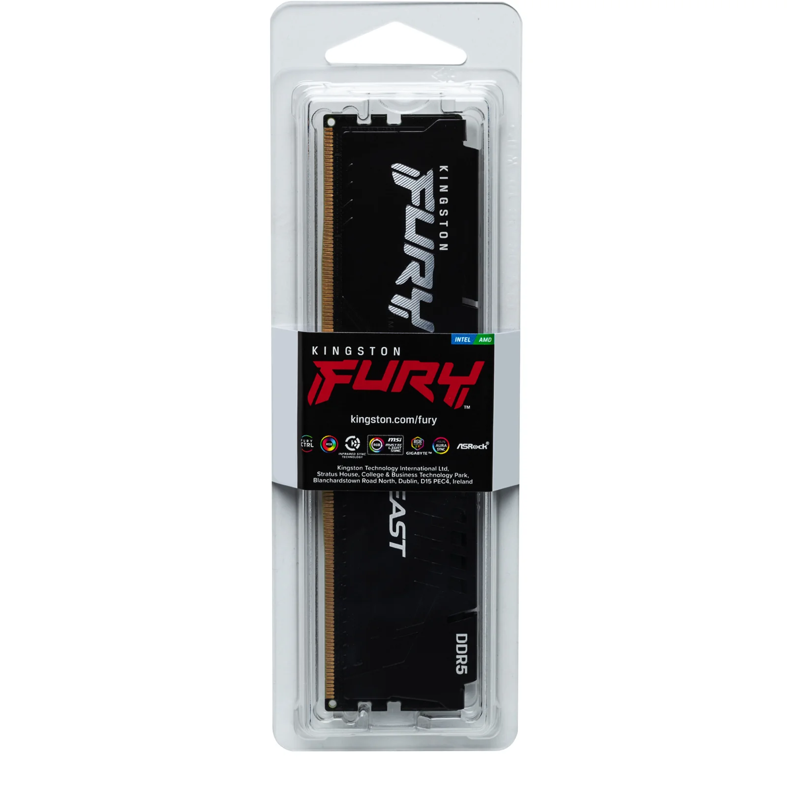 Kingston Technology FURY Beast 16 Go 6000 MT/s DDR5 CL30 DIMM Black EXPO