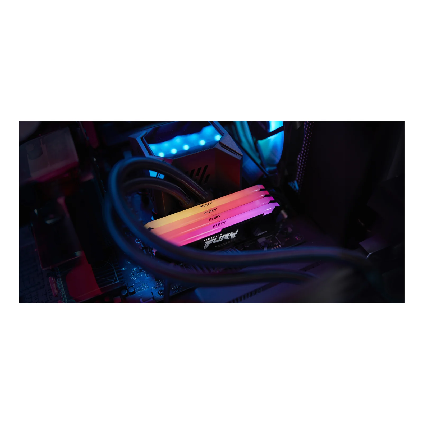 Kingston Technology FURY Beast 32GB 3200MT/s DDR4 CL16 DIMM (Kits de 2) 1Gx8 RGB
