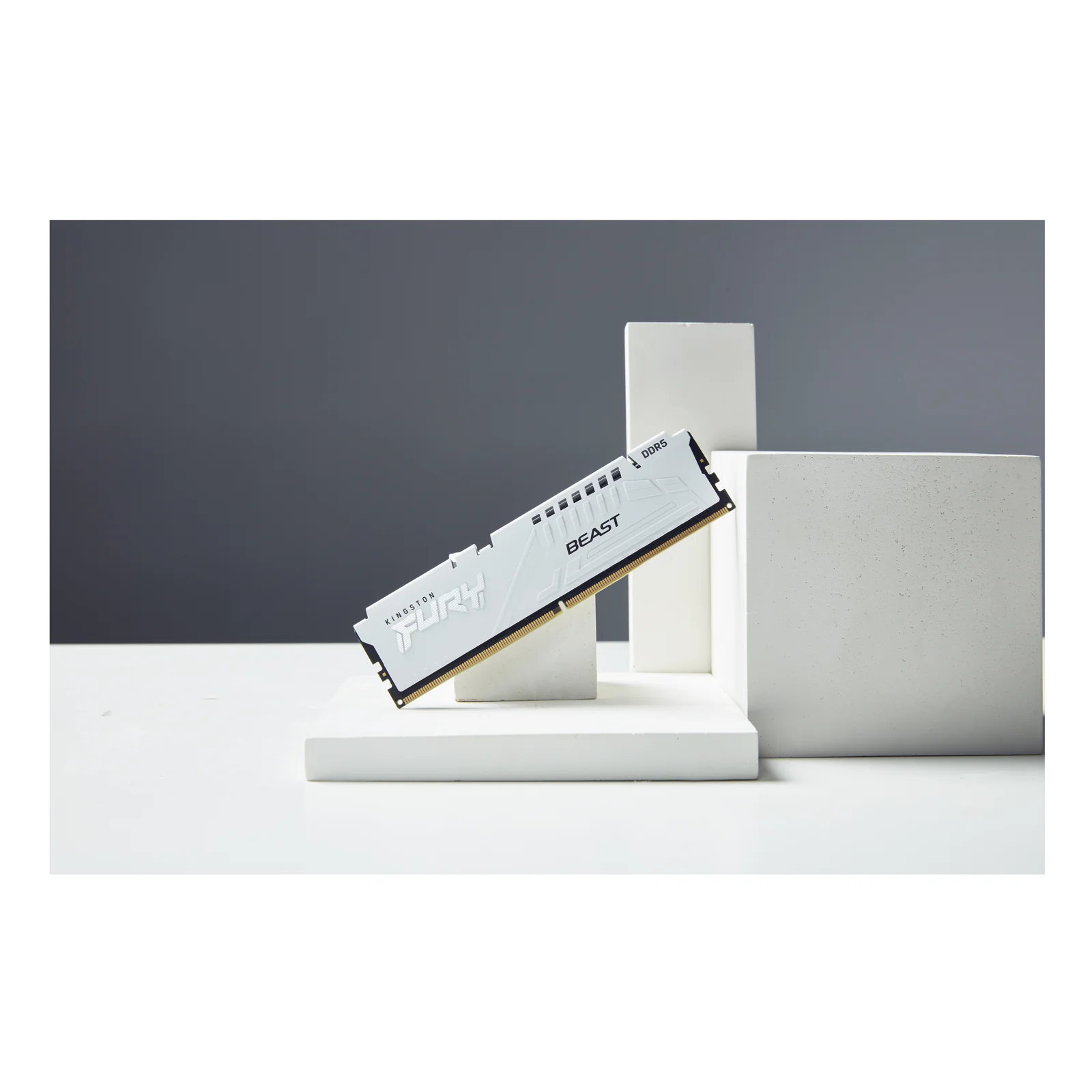 Kingston Technology FURY Beast 64 Go 6400 MT/s DDR5 CL32 DIMM (Kits de 2) White EXPO