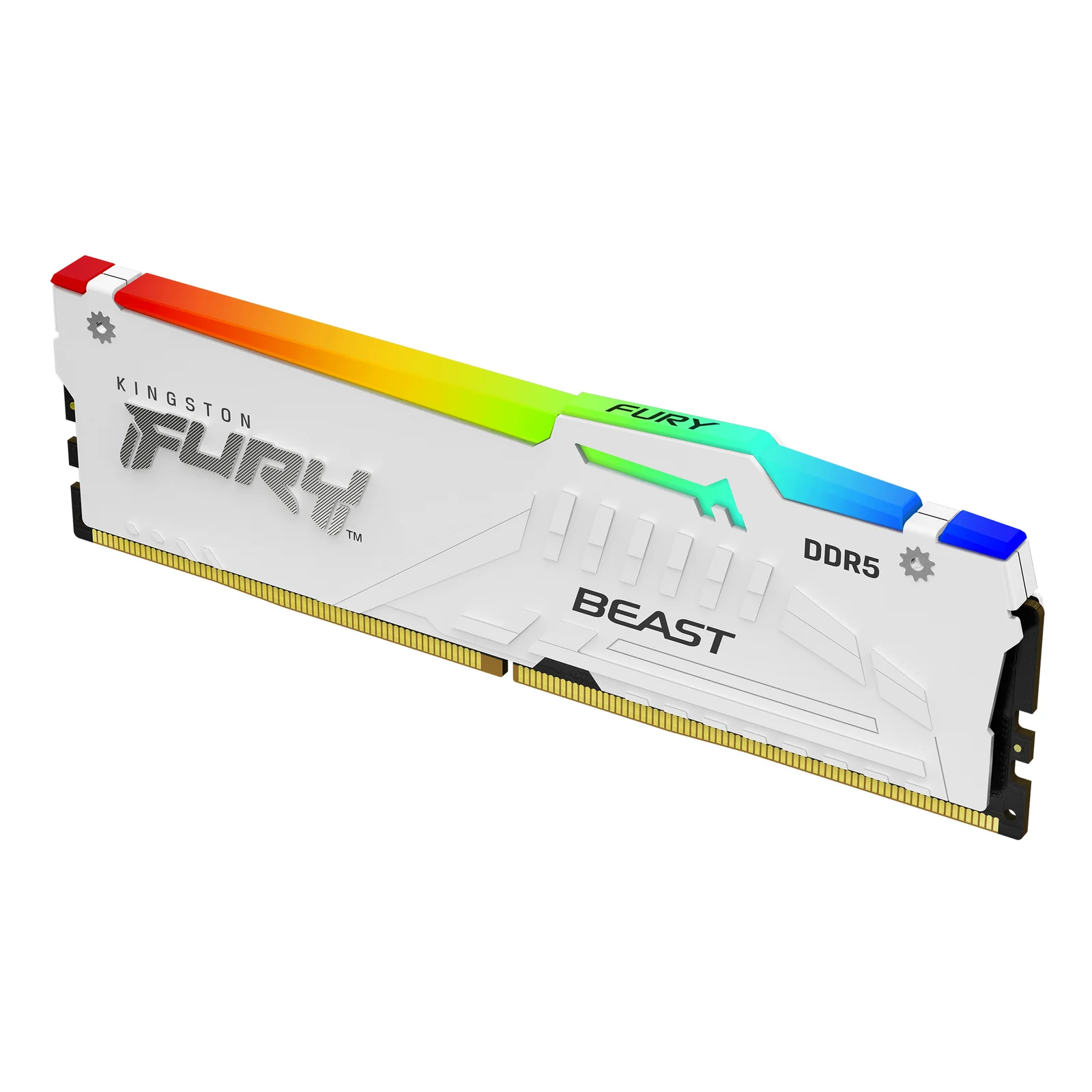 Kingston Technology FURY Beast 64GB 6000MT/s DDR5 CL30 DIMM (Kit of 2) White RGB EXPO