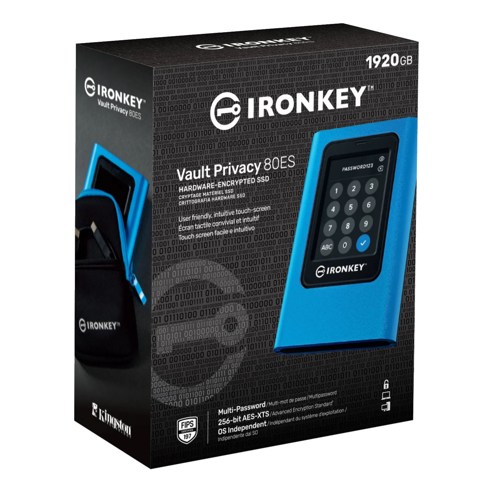 Kingston Technology IronKey 1920Go Vault Privacy 80 XTS-AES 256-bit SSD externe chiffré