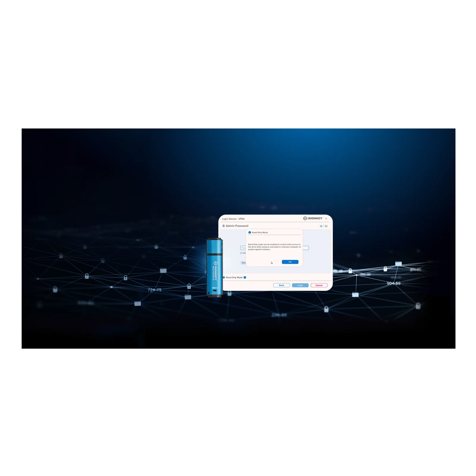 Kingston Technology IronKey 256Go Vault Privacy 50 chiffrée AES-256, FIPS 197