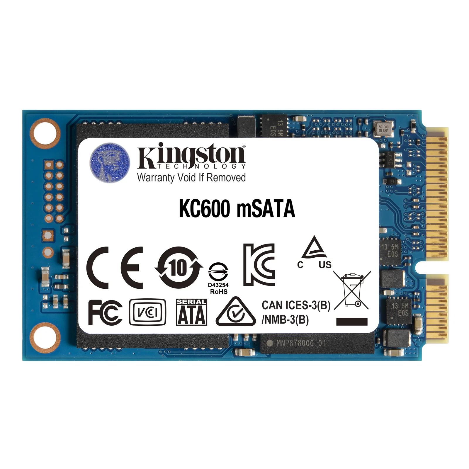 Technology SSD KC600 mSATA3 de 1 024 Go
