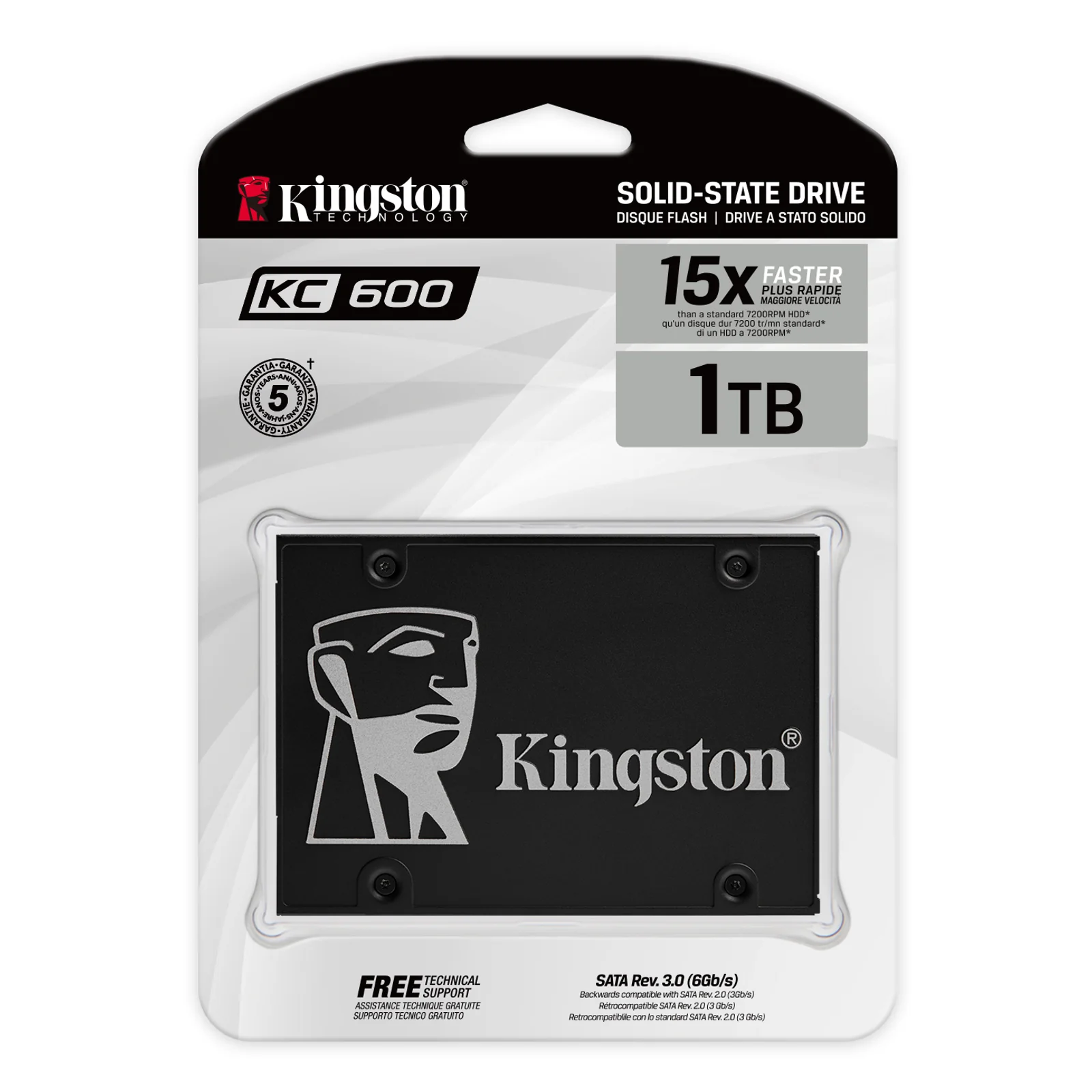 Kingston Technology SSD KC600 SATA3 2.5" de 1 024 Go