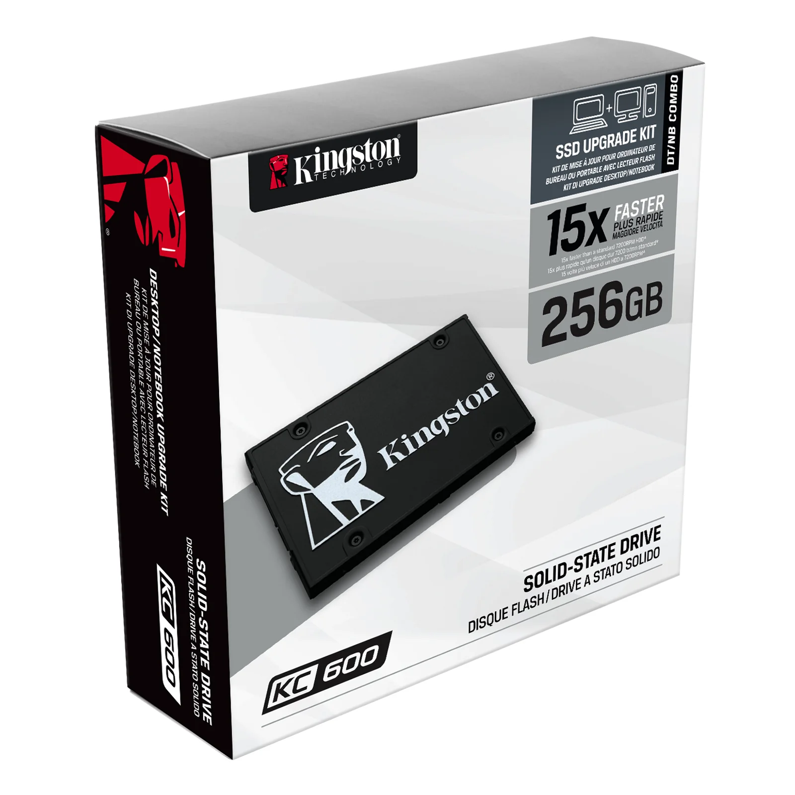 Kingston Technology SSD KC600 SATA3 2.5" de 256 Go
