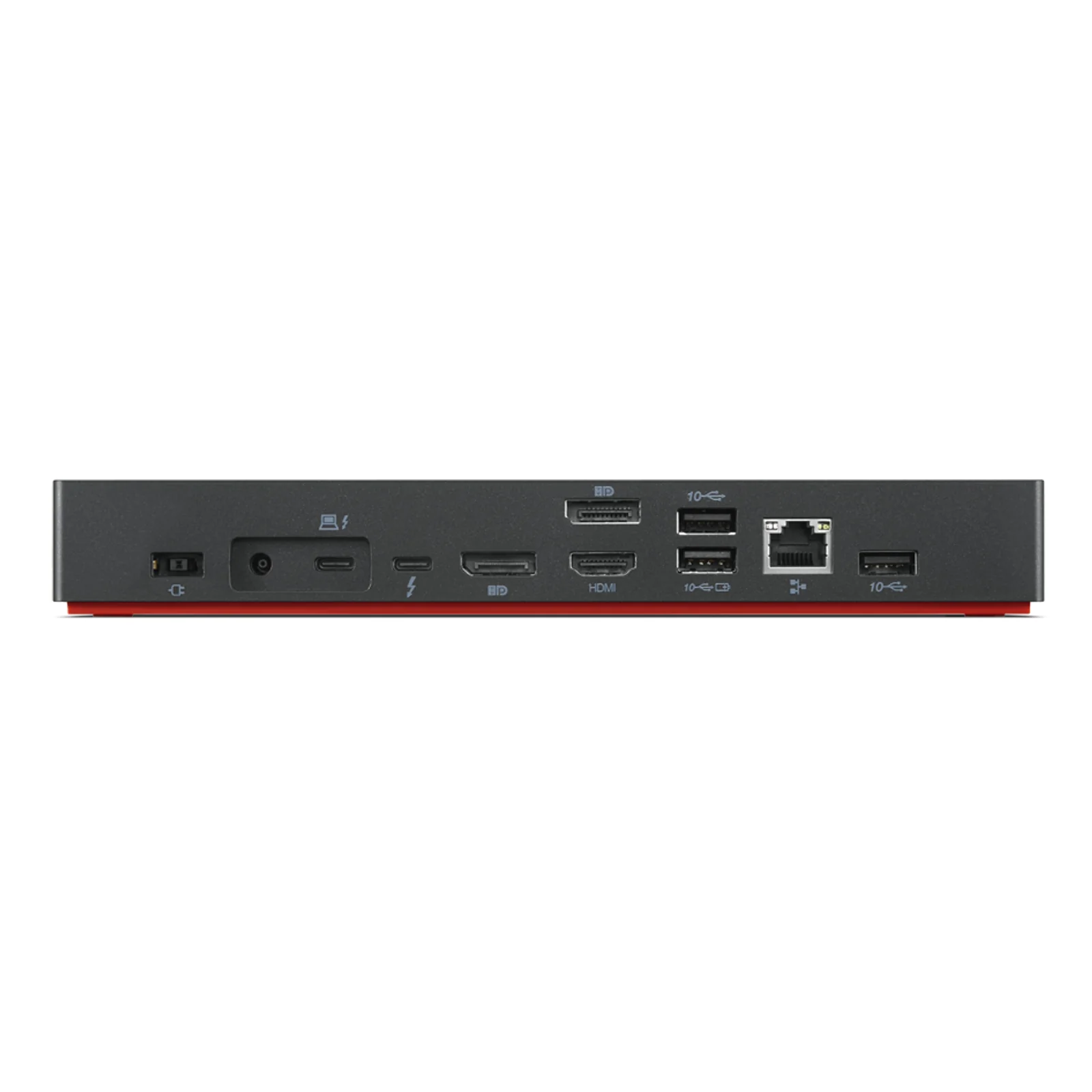 Lenovo 40B00300EU station d'accueil Avec fil Thunderbolt 4 Noir, Rouge