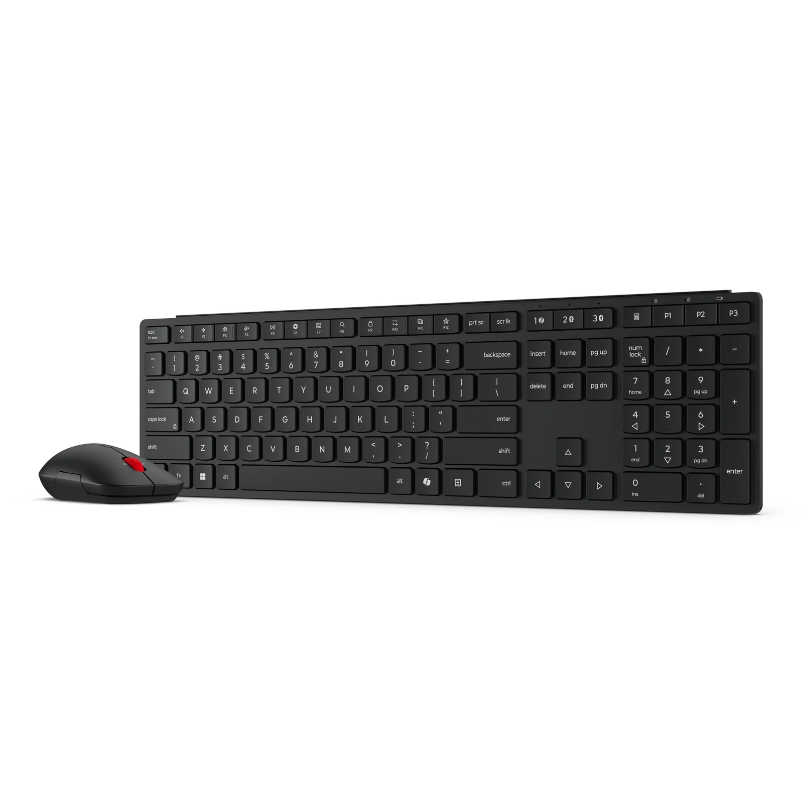 Lenovo 4X31S04810 clavier Souris incluse Bureau RF sans fil + Bluetooth Français Noir