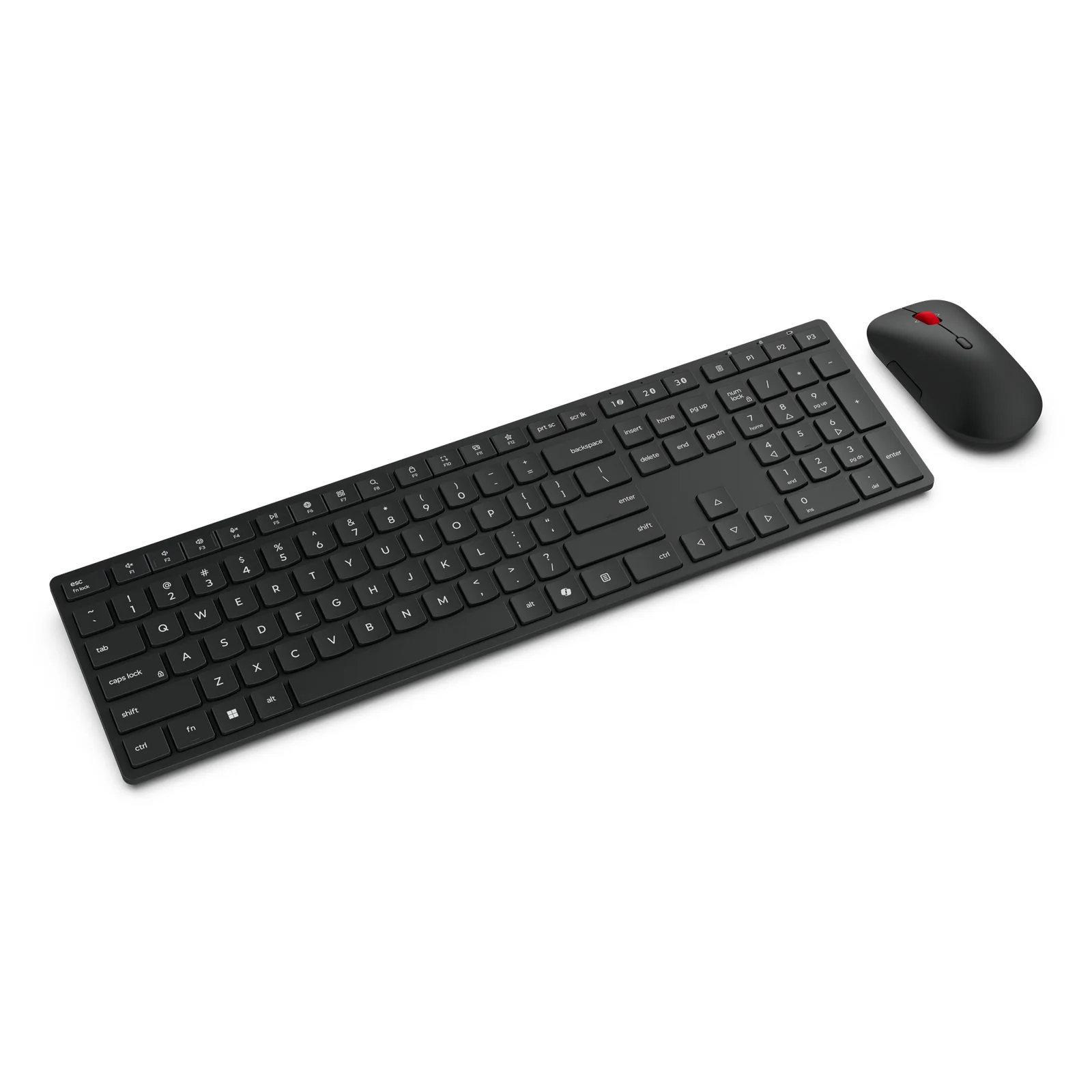 Lenovo 4X31S04810 clavier Souris incluse Bureau RF sans fil + Bluetooth Français Noir