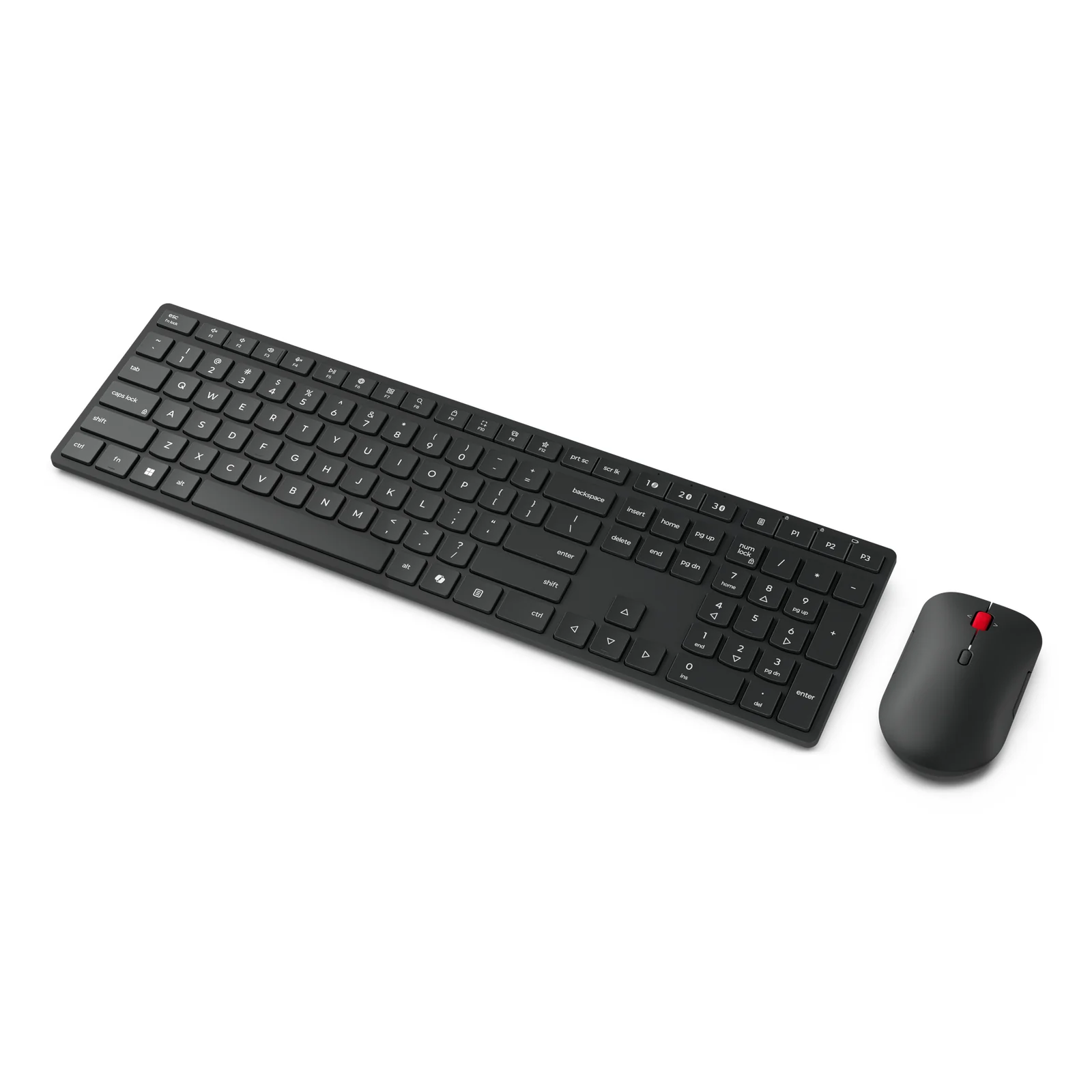 Lenovo 4X31S04810 clavier Souris incluse Bureau RF sans fil + Bluetooth Français Noir