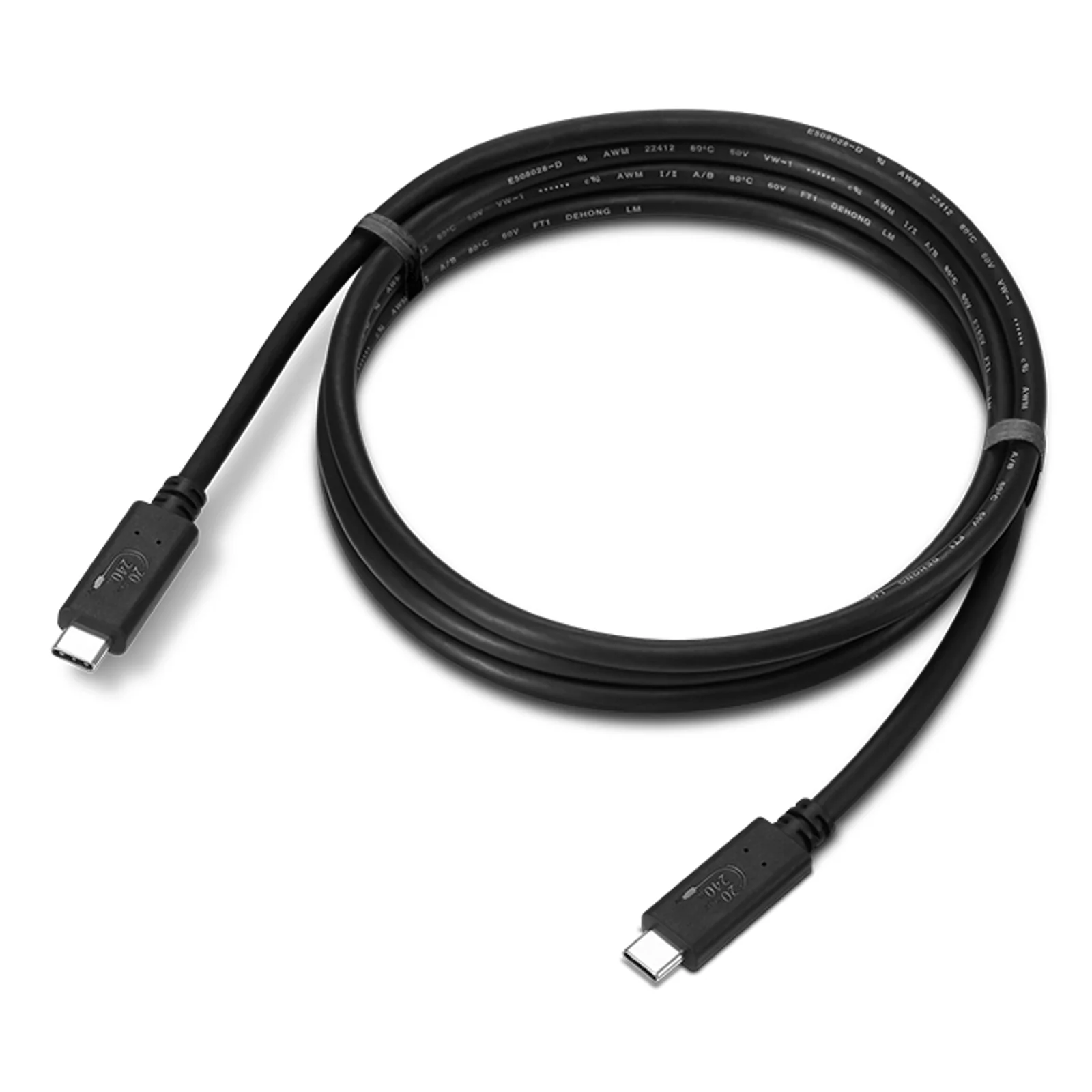 4X91U92143 câble USB USB4 Gen 2x2 1,5 m USB C 20 Gbit/s Noir
